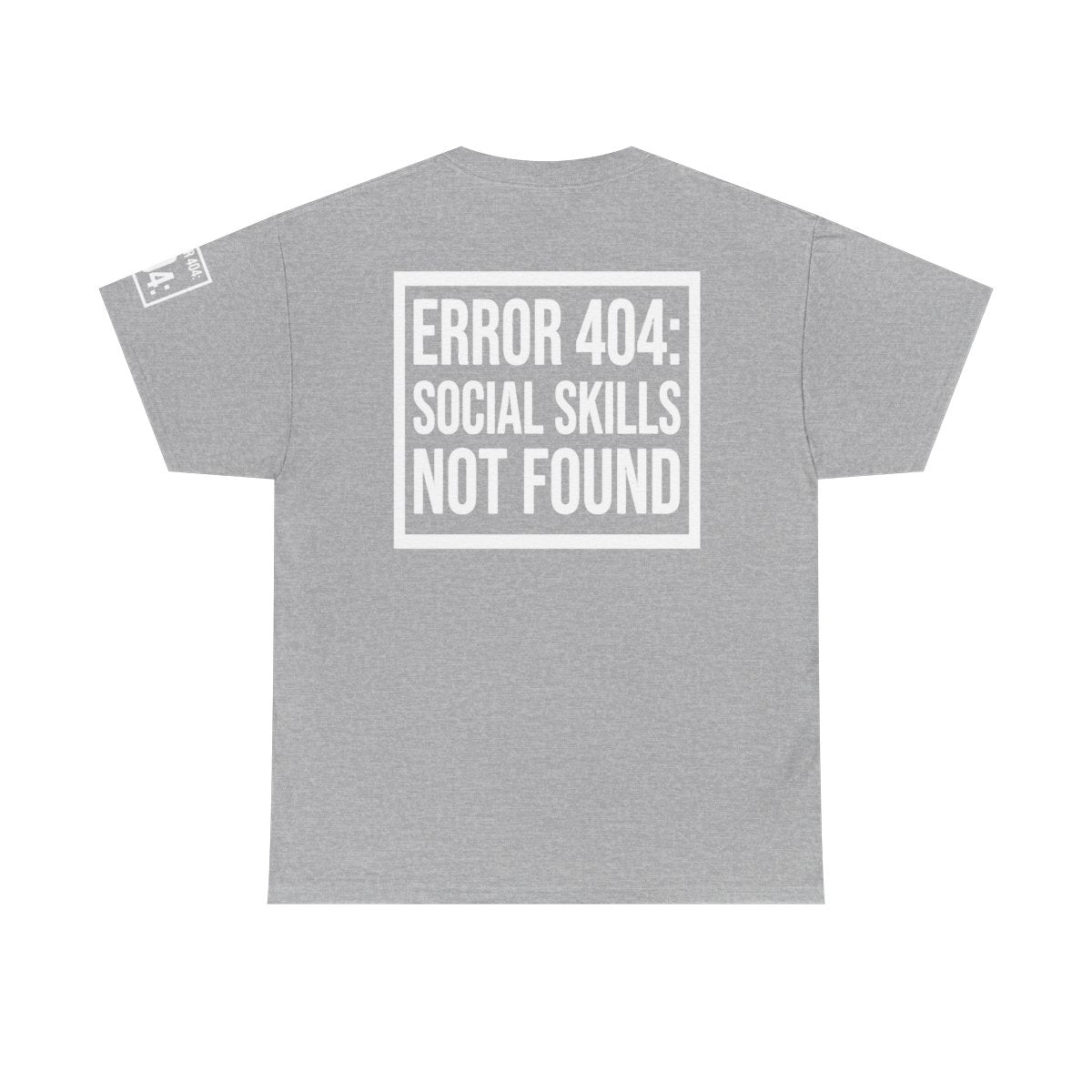 Color: Sport Grey | Social Skills Not Found Premium Graphic Tee