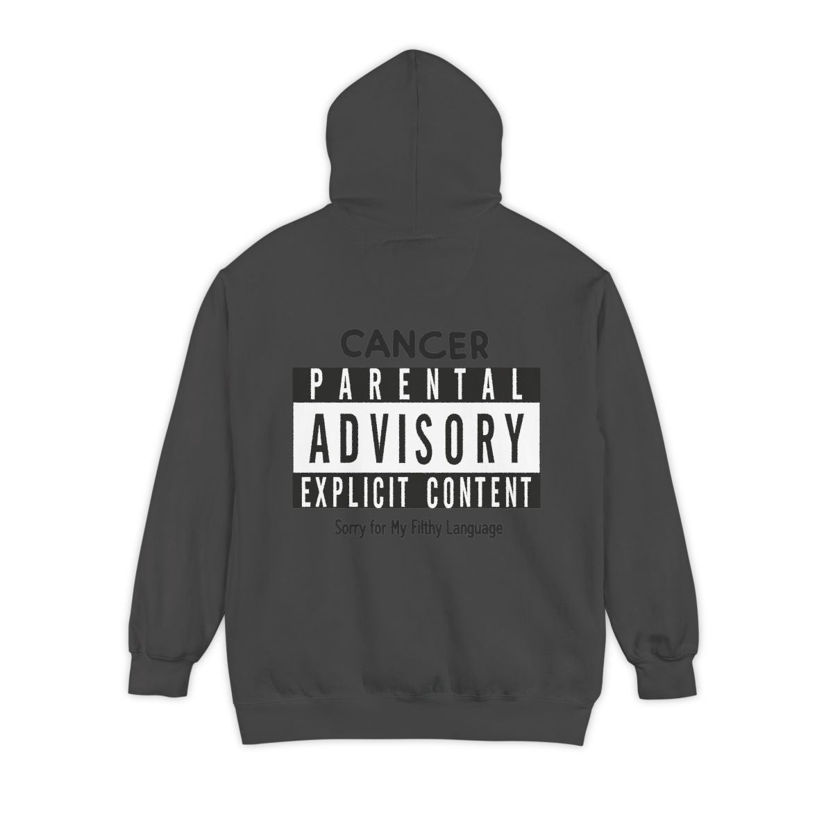 Color: Pepper | Sorry For My Filthy Language Garment-Dyed Hoodie