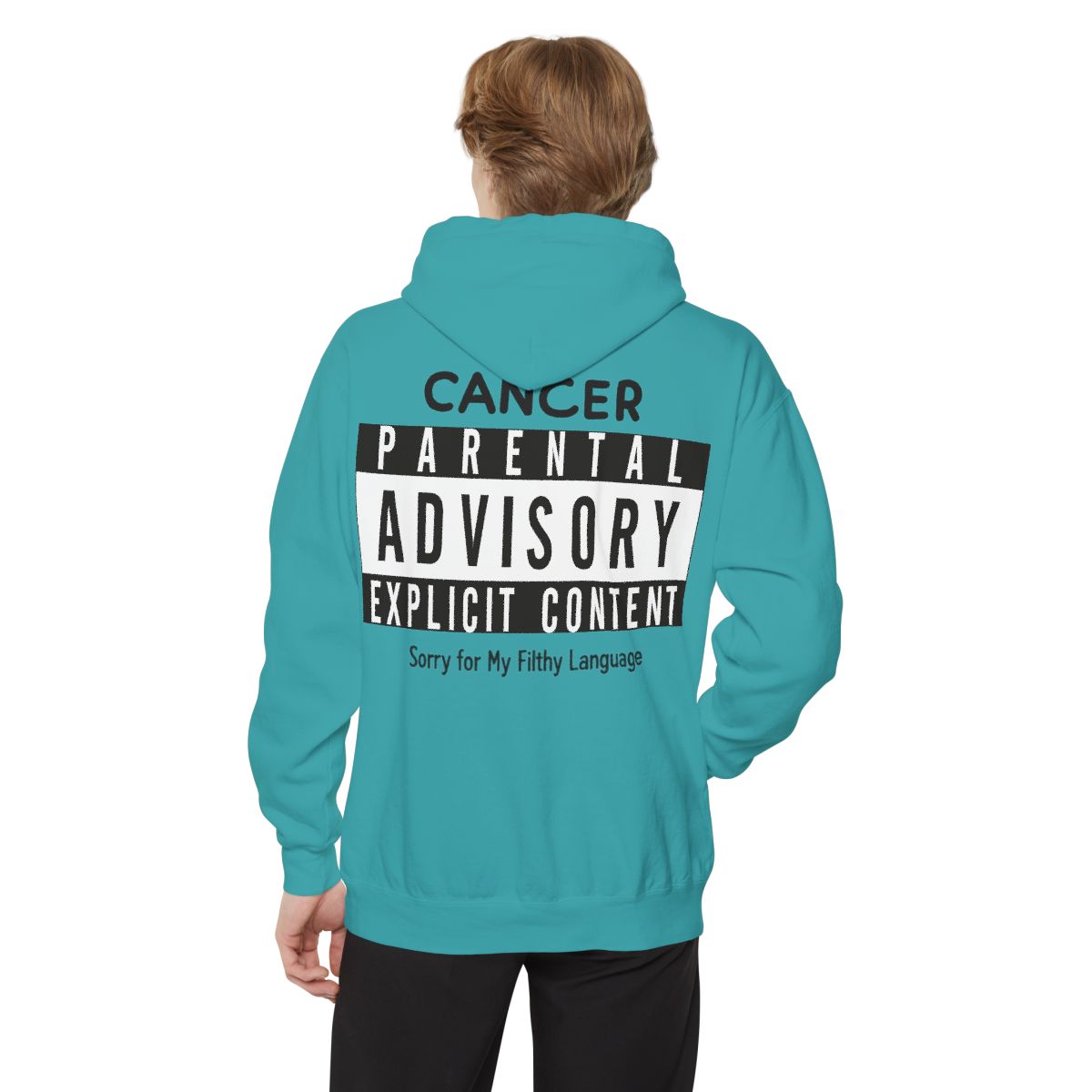 Color: Seafoam | Sorry For My Filthy Language Garment-Dyed Hoodie