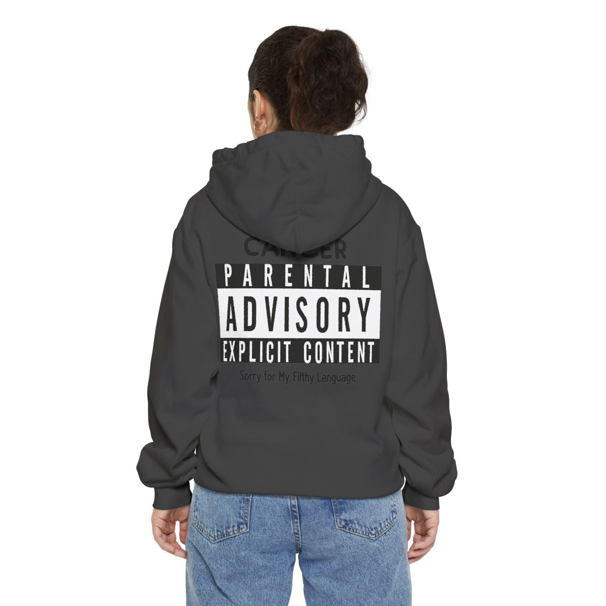 Color: Pepper | Sorry For My Filthy Language Garment-Dyed Hoodie