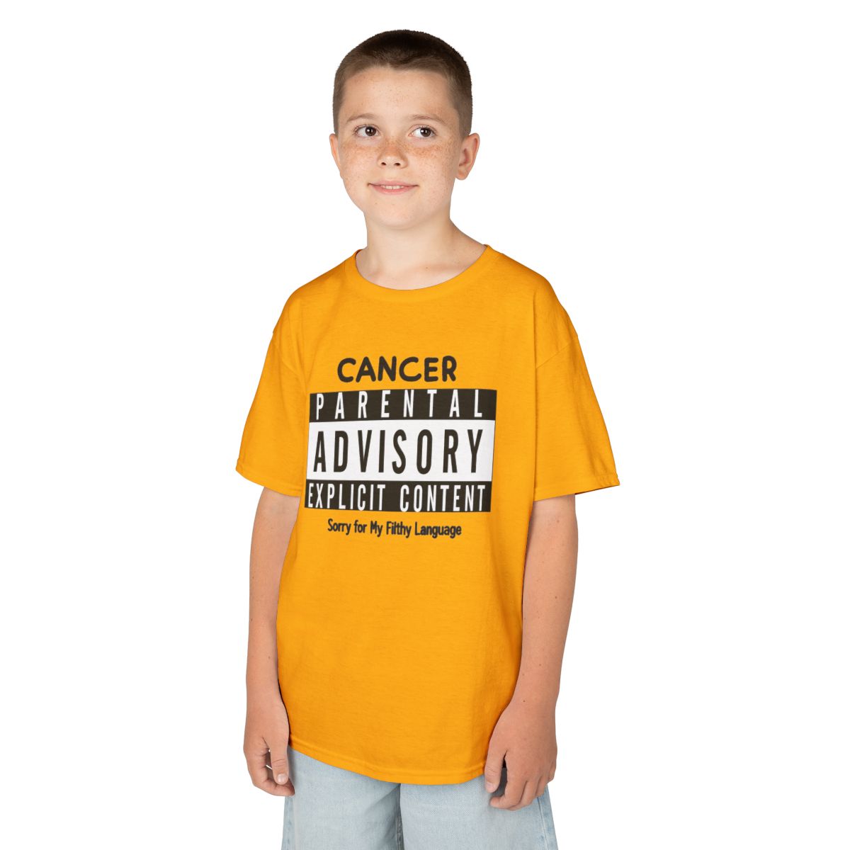 Color: Gold | Sorry For My Filthy Language Kids Tee