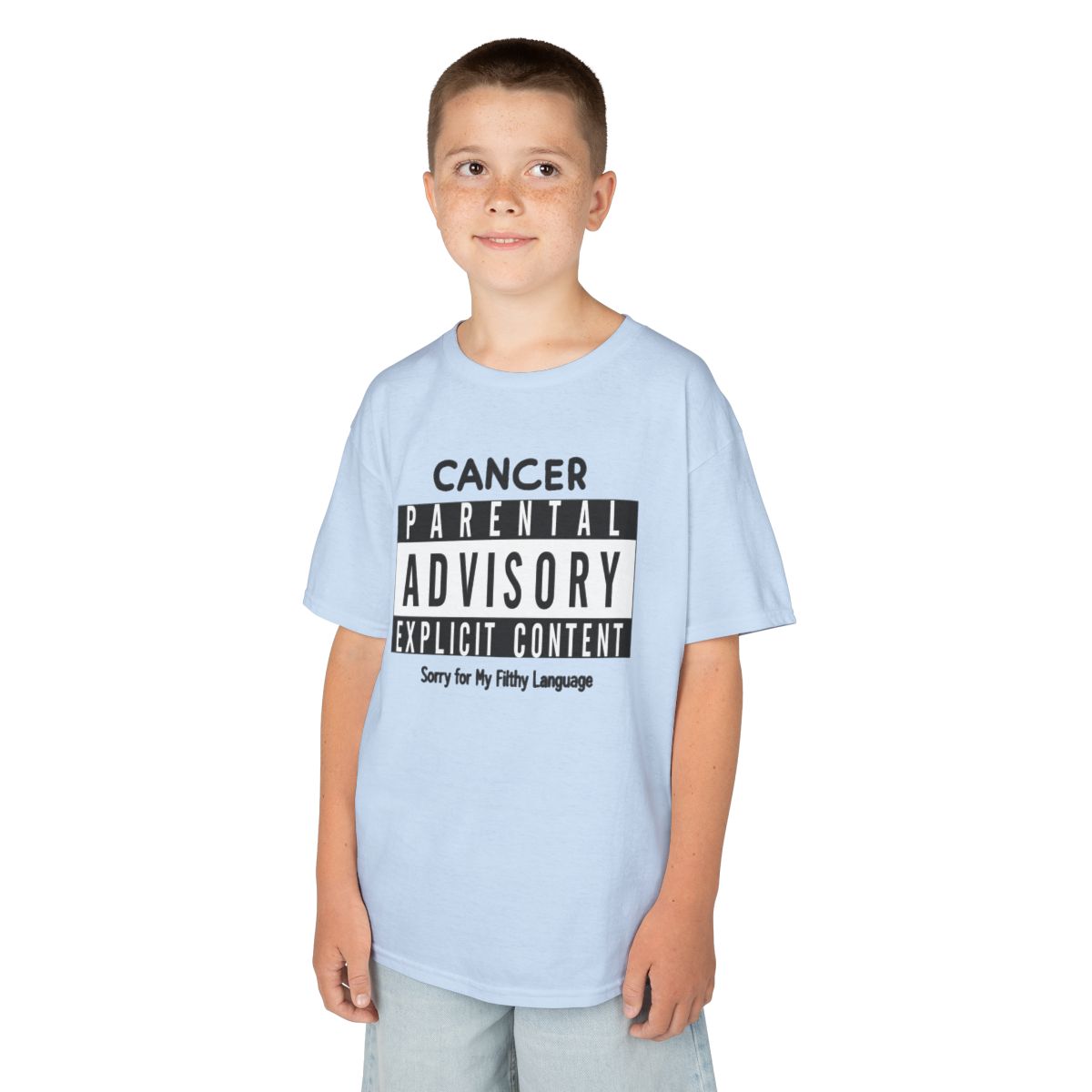 Color: Light Blue | Sorry For My Filthy Language Kids Tee