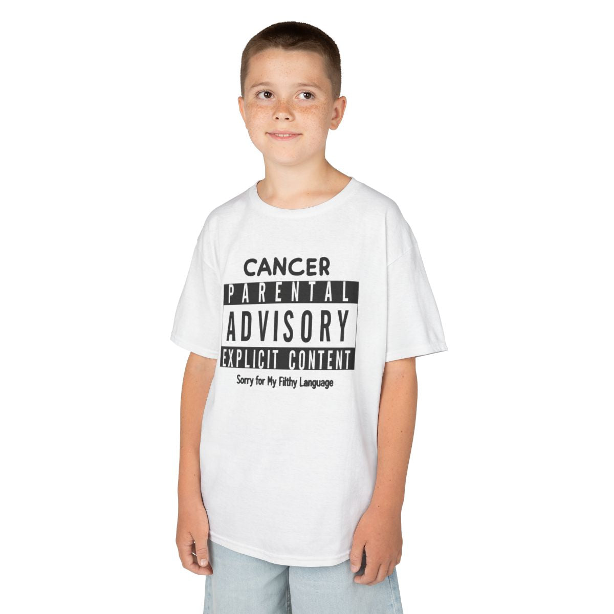 Color: White | Sorry For My Filthy Language Kids Tee