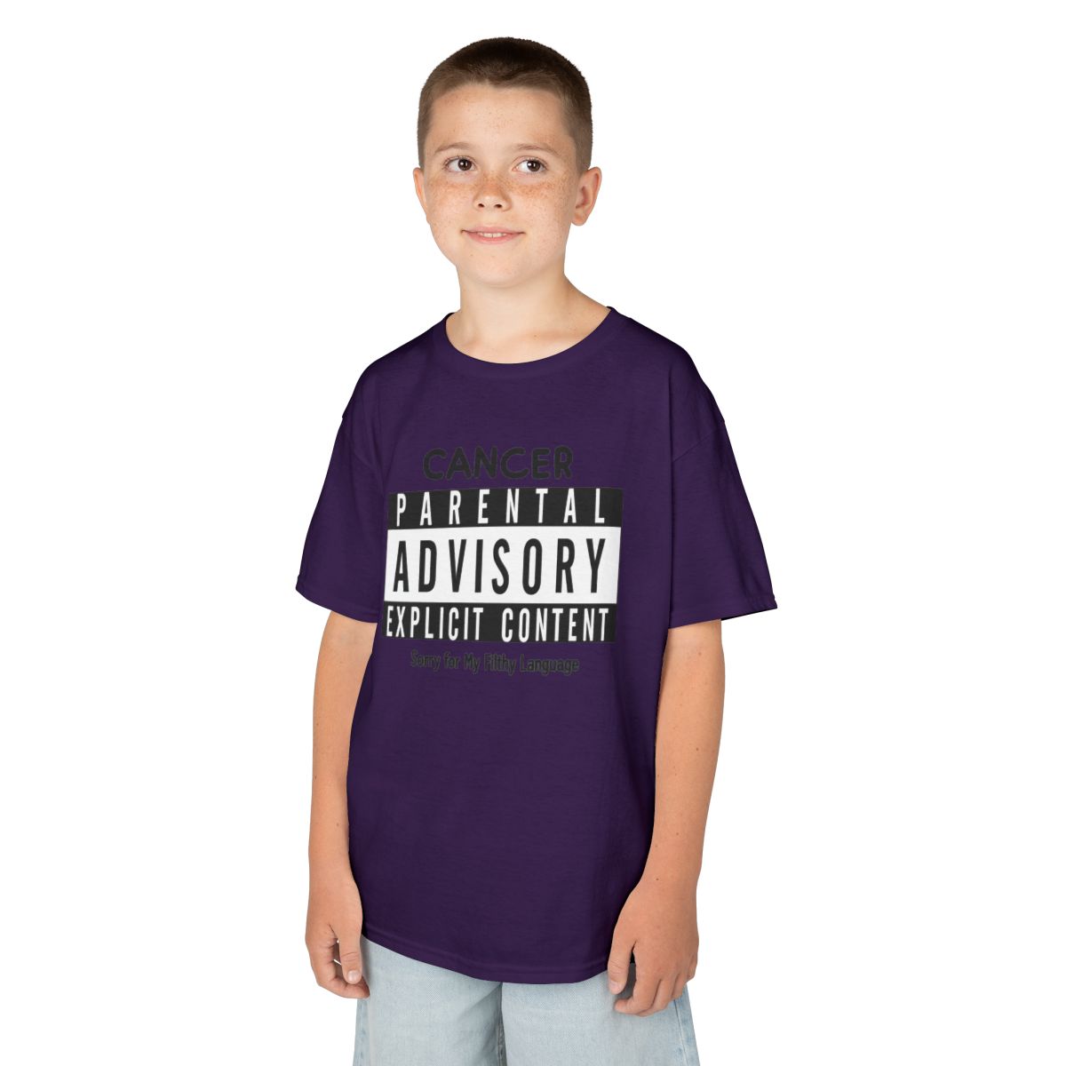 Color: Purple | Sorry For My Filthy Language Kids Tee