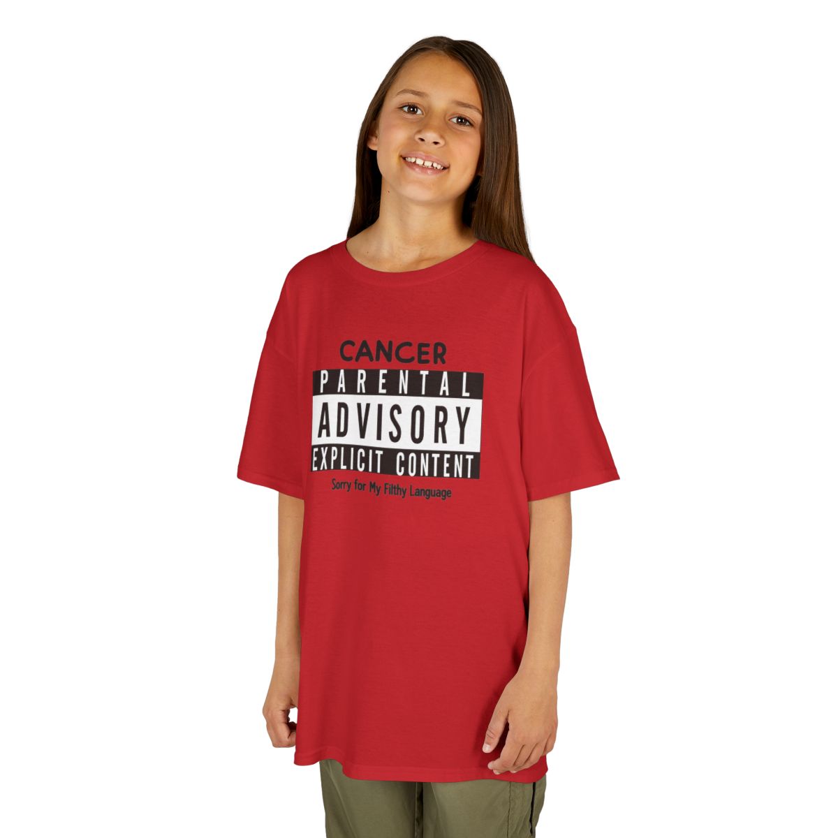 Color: Red | Sorry For My Filthy Language Kids Tee