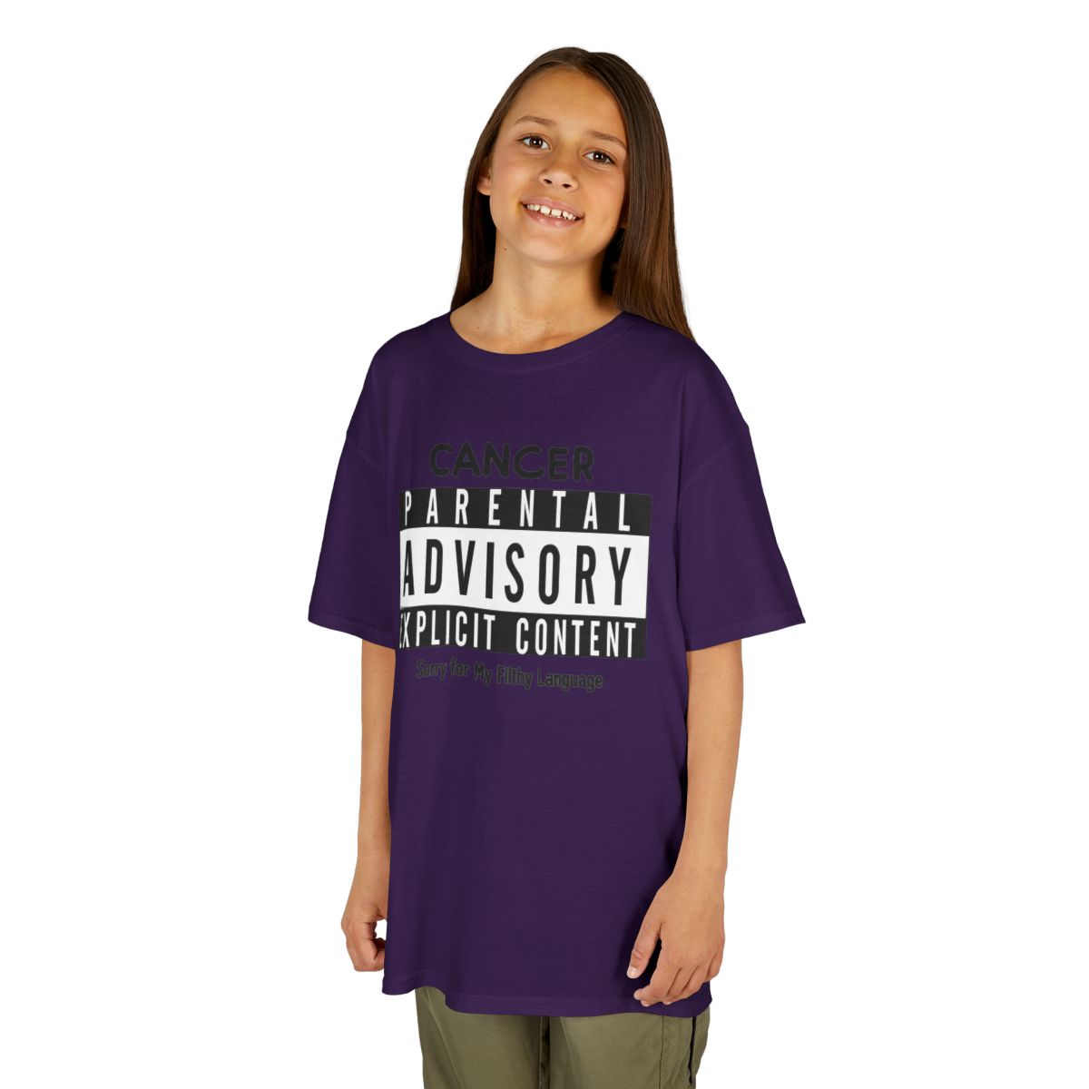 Color: Purple | Sorry For My Filthy Language Kids Tee