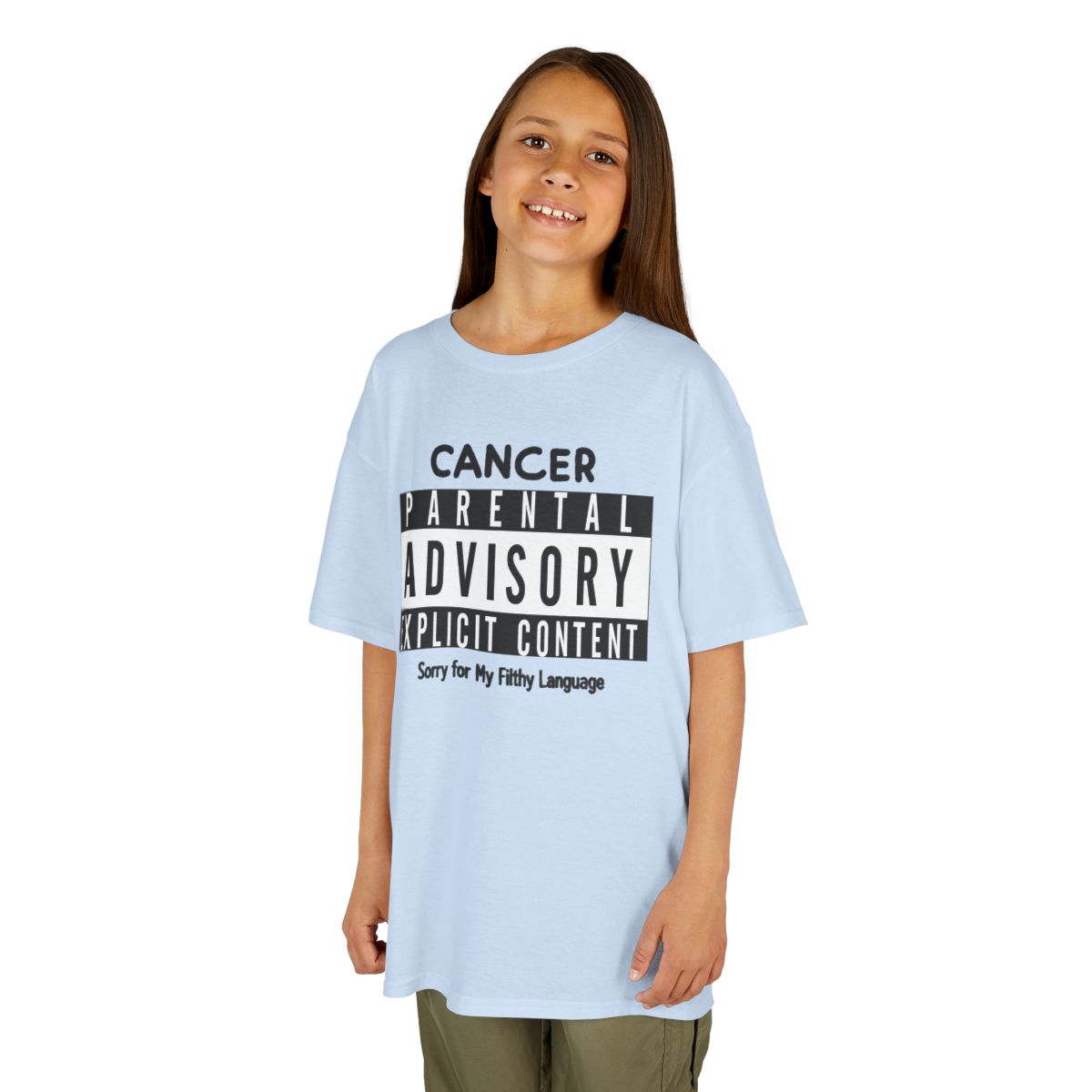 Color: Light Blue | Sorry For My Filthy Language Kids Tee