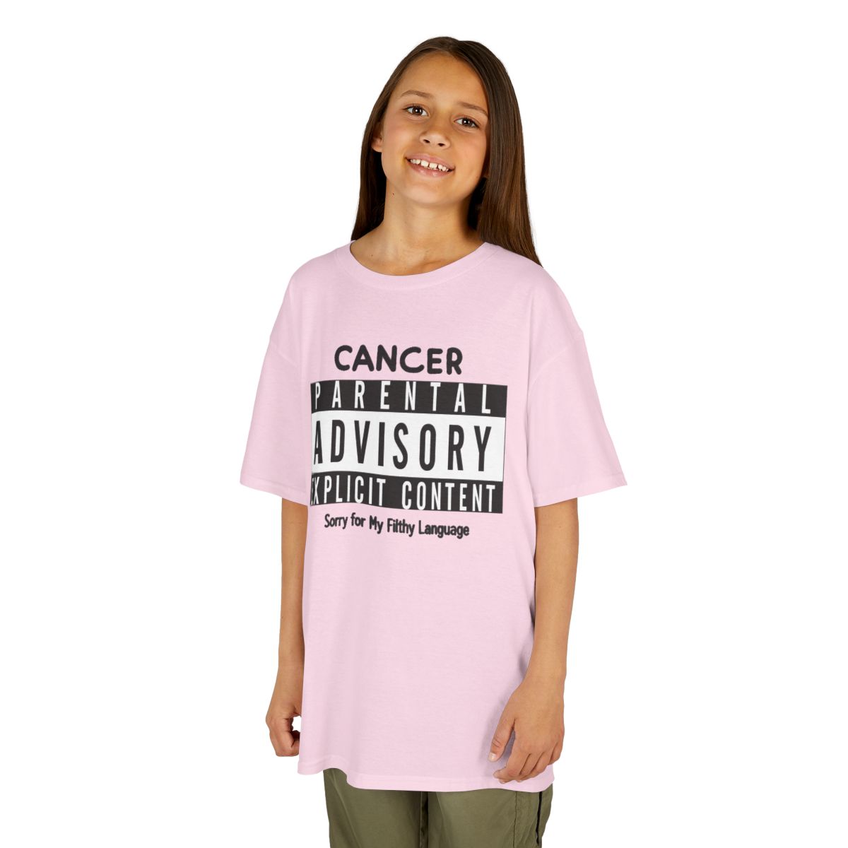 Color: Light Pink | Sorry For My Filthy Language Kids Tee