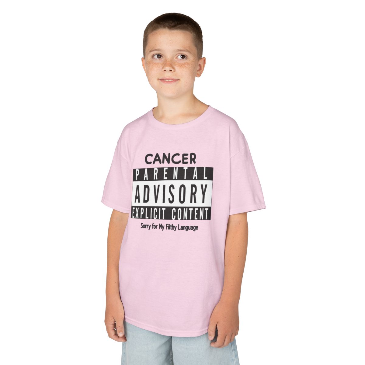 Color: Light Pink | Sorry For My Filthy Language Kids Tee
