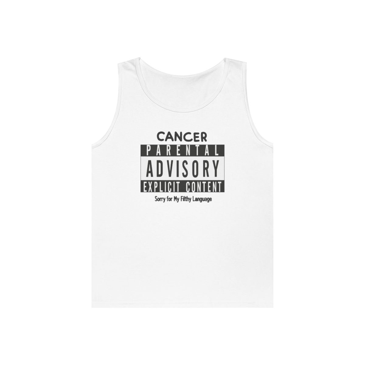 Color: White | Sorry For My Filthy Language Tank Top