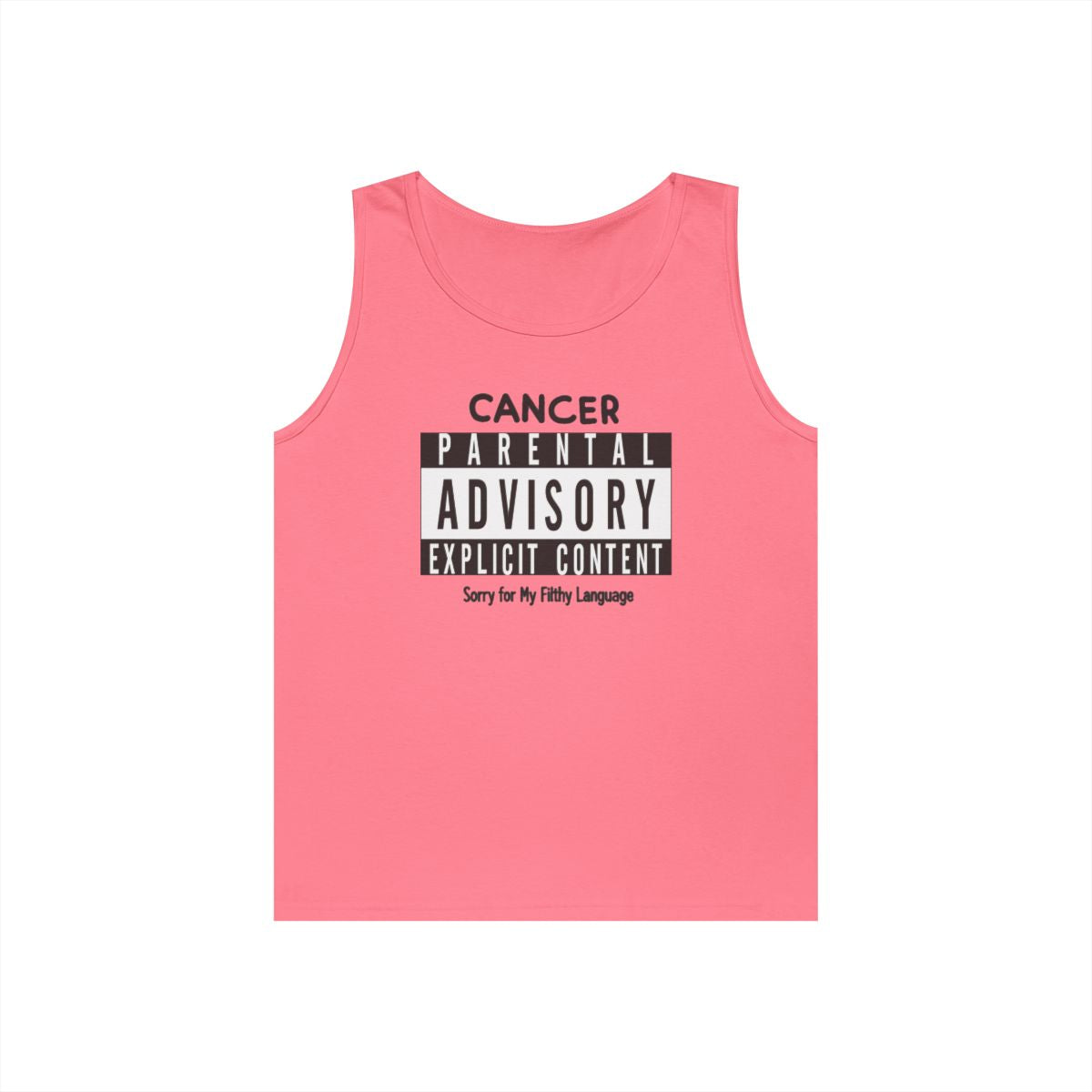Color: Safety Pink | Sorry For My Filthy Language Tank Top