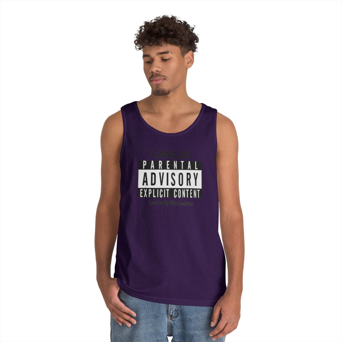 Color: Purple | Sorry For My Filthy Language Tank Top