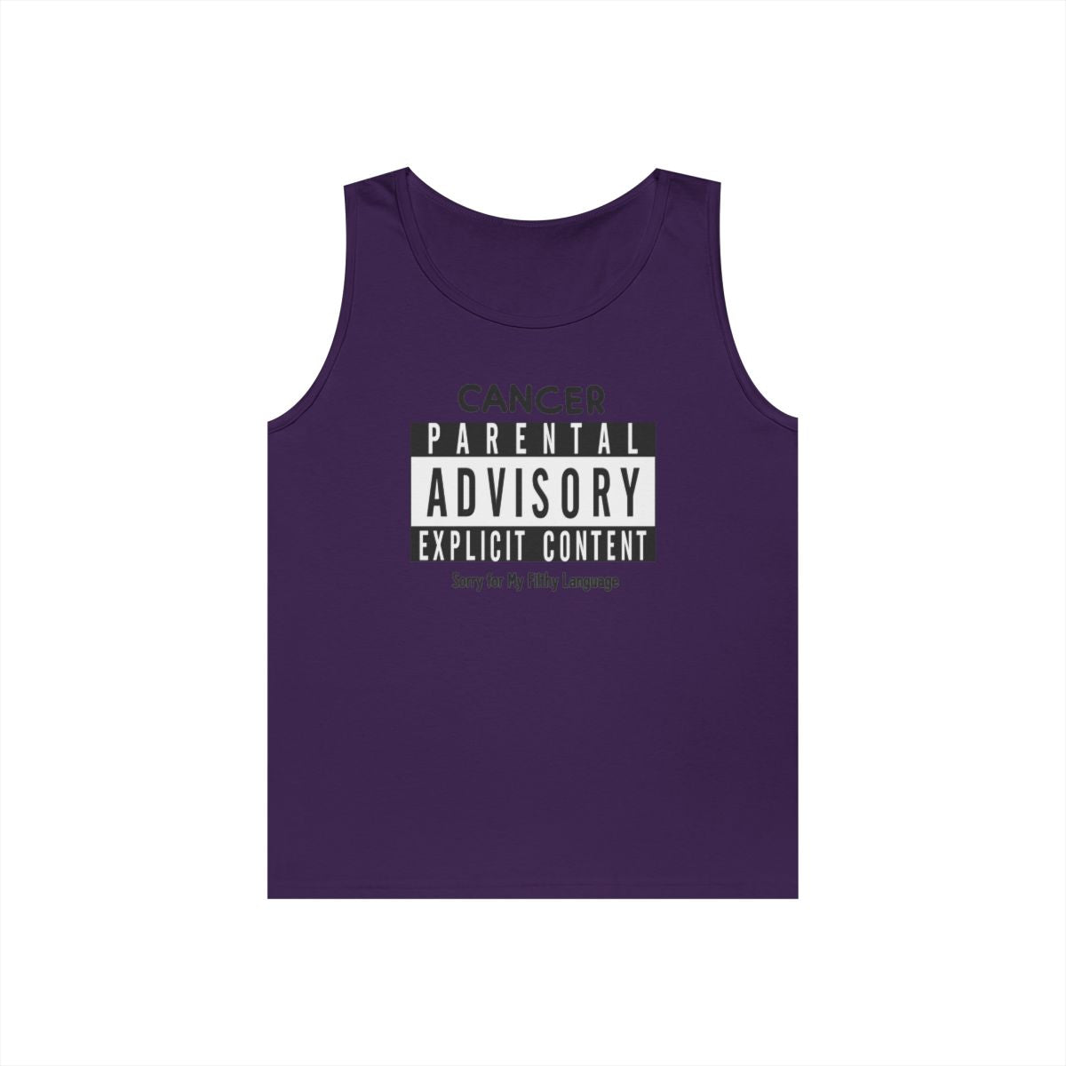Color: Purple | Sorry For My Filthy Language Tank Top