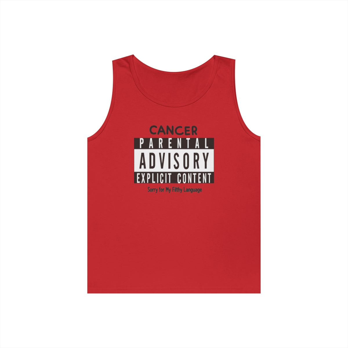 Color: Red | Sorry For My Filthy Language Tank Top