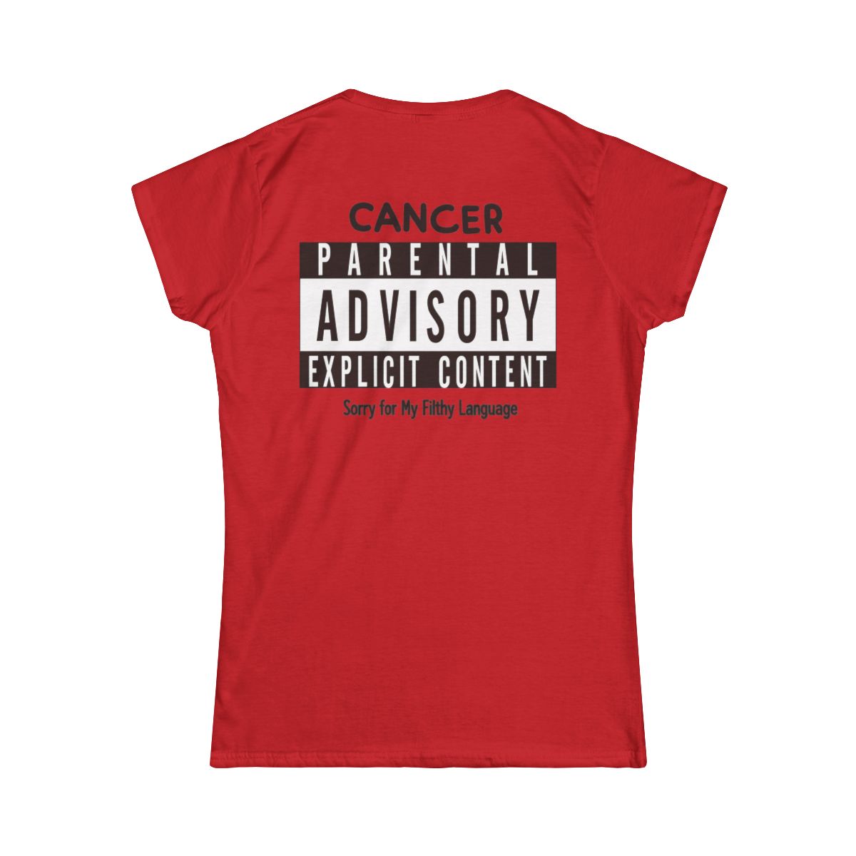 Color: Red | Sorry For My Filthy Language Women's Tee