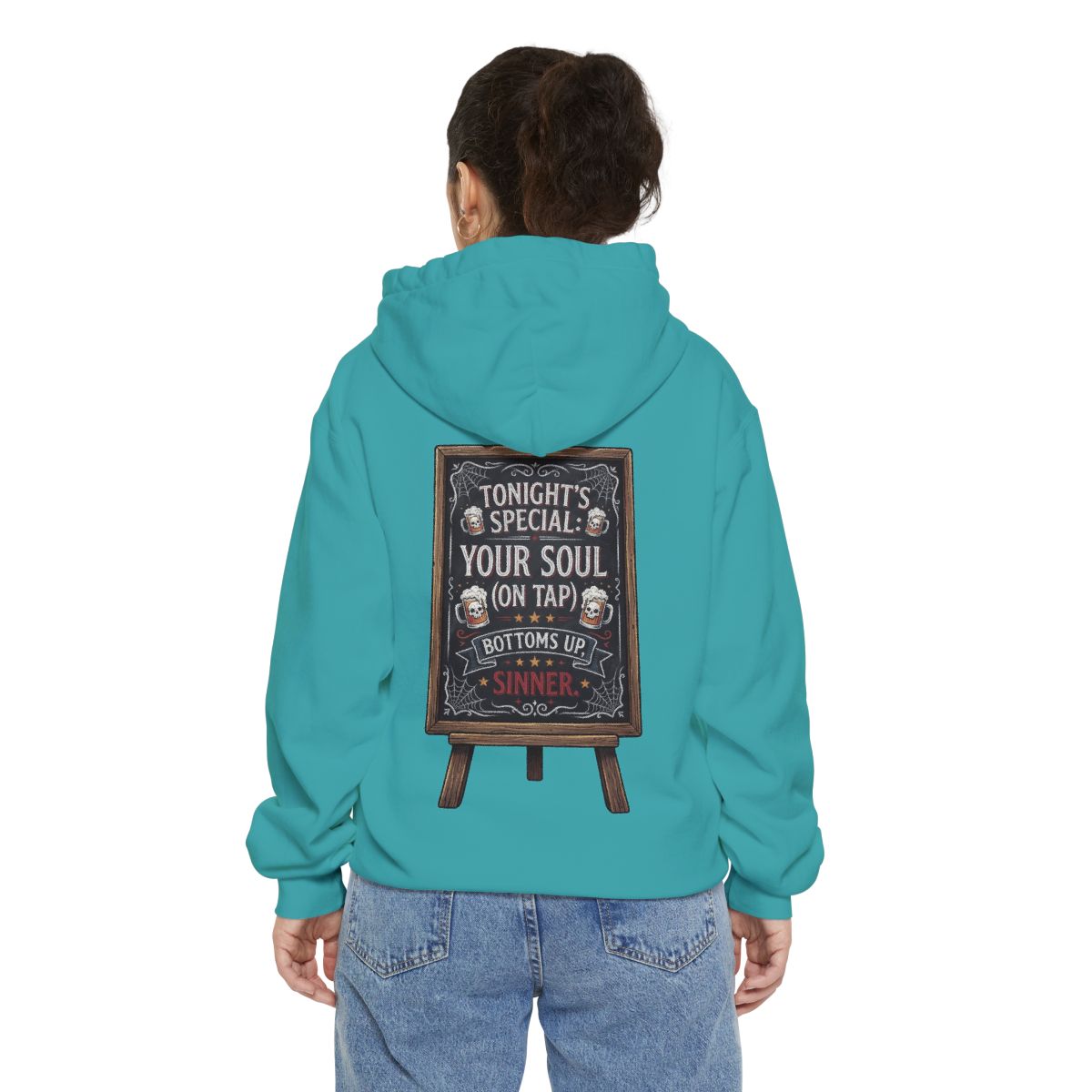 Color: Seafoam | Soul On Tap Garment-Dyed Hoodie