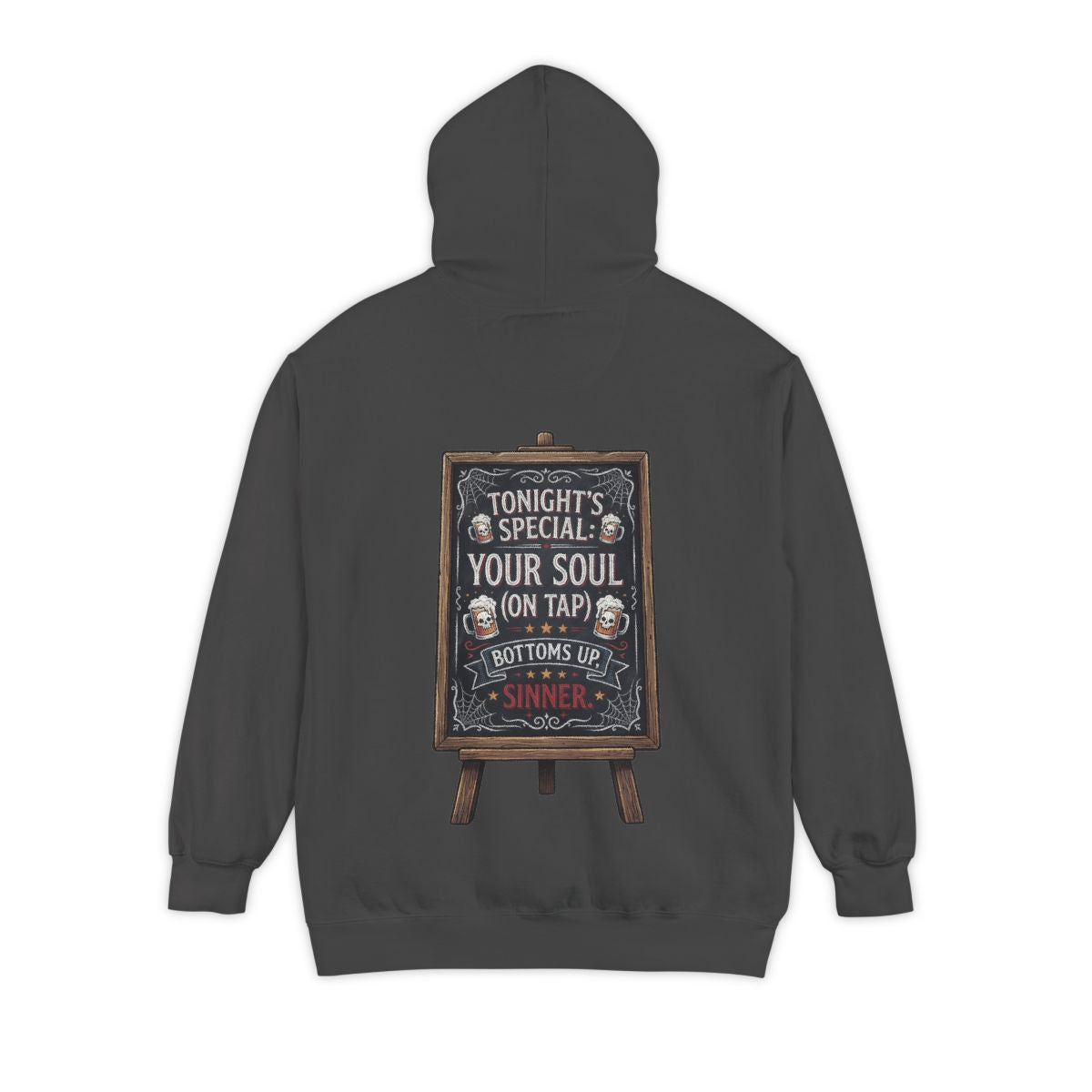 Color: Pepper | Soul On Tap Garment-Dyed Hoodie
