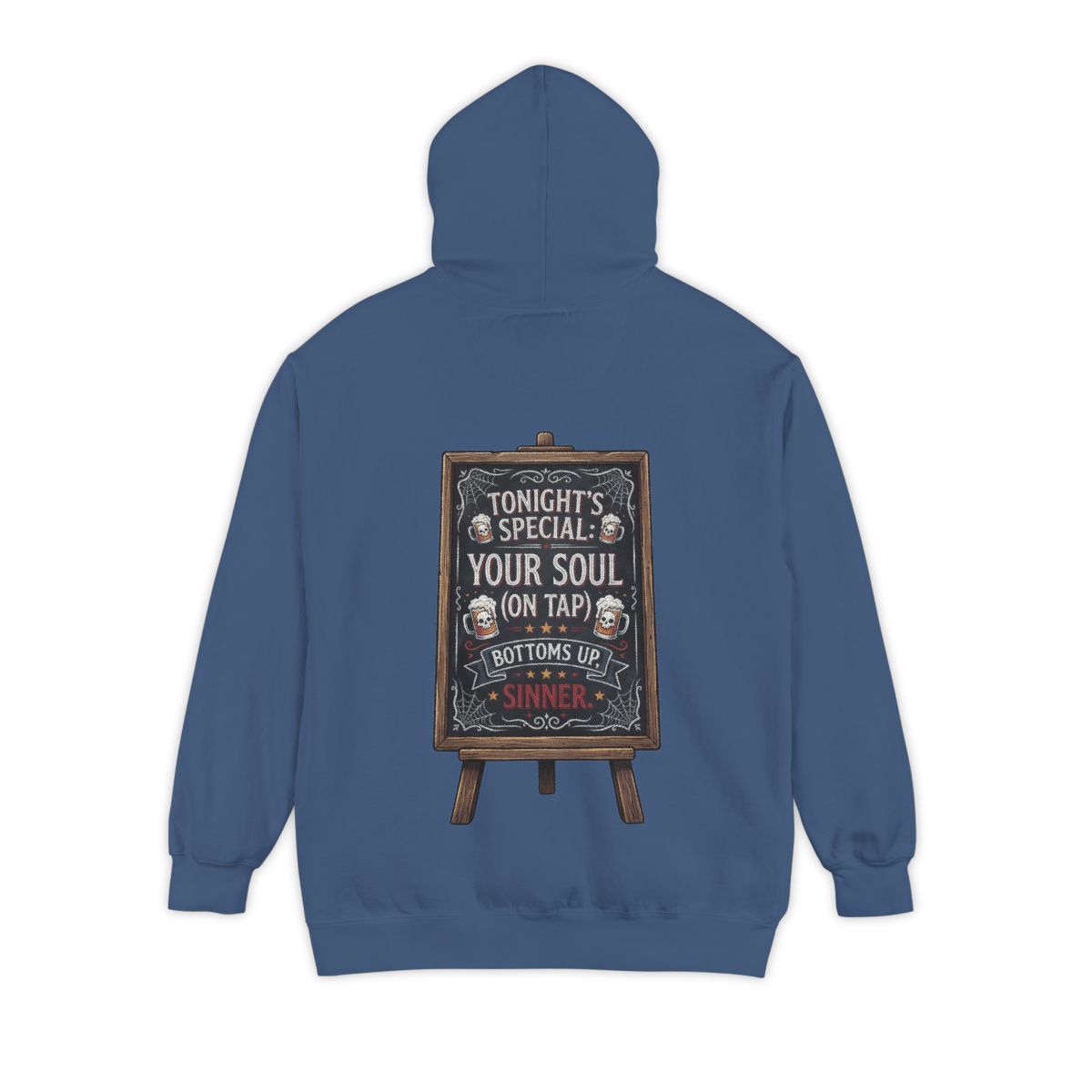 Color: True Navy | Soul On Tap Garment-Dyed Hoodie