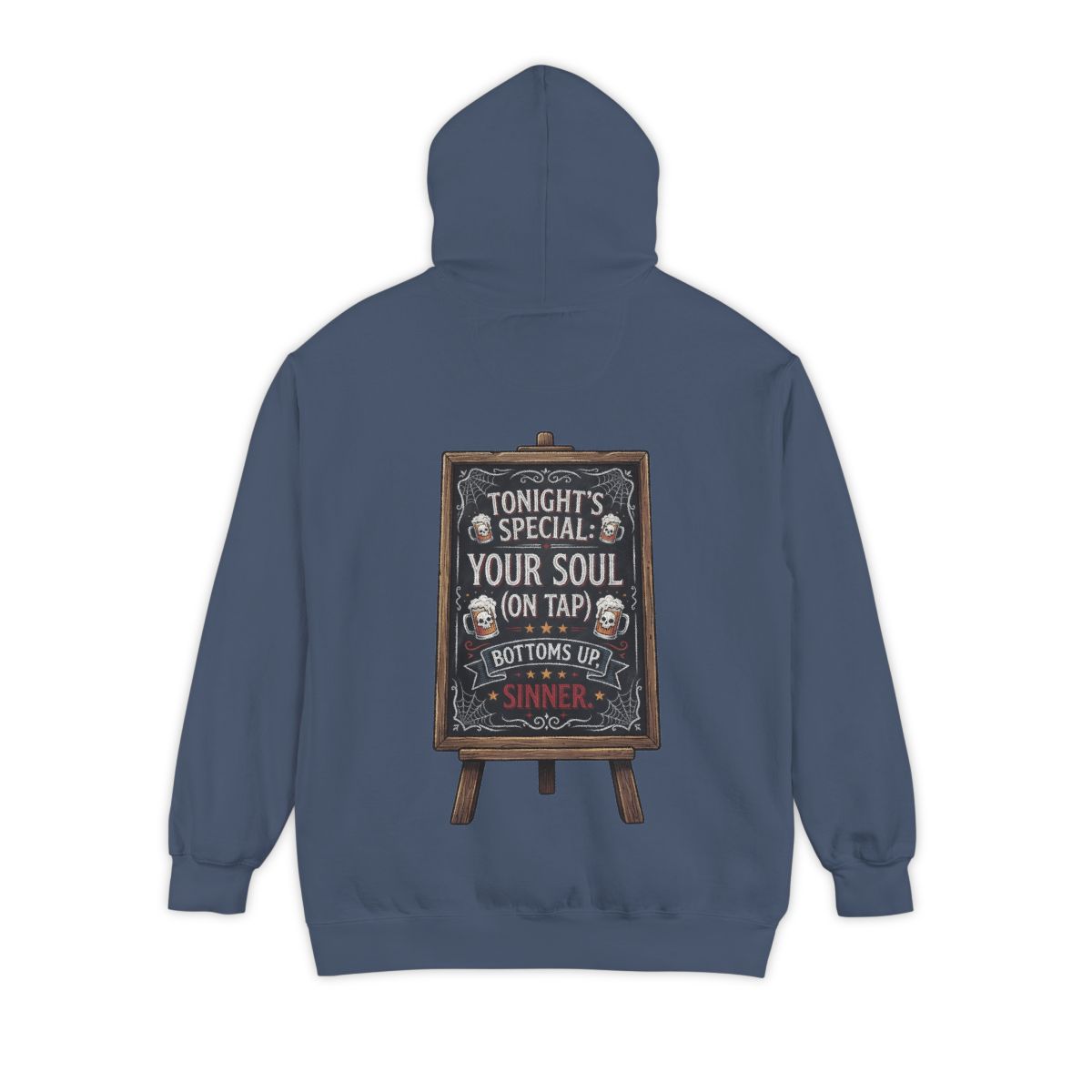 Color: Denim | Soul On Tap Garment-Dyed Hoodie