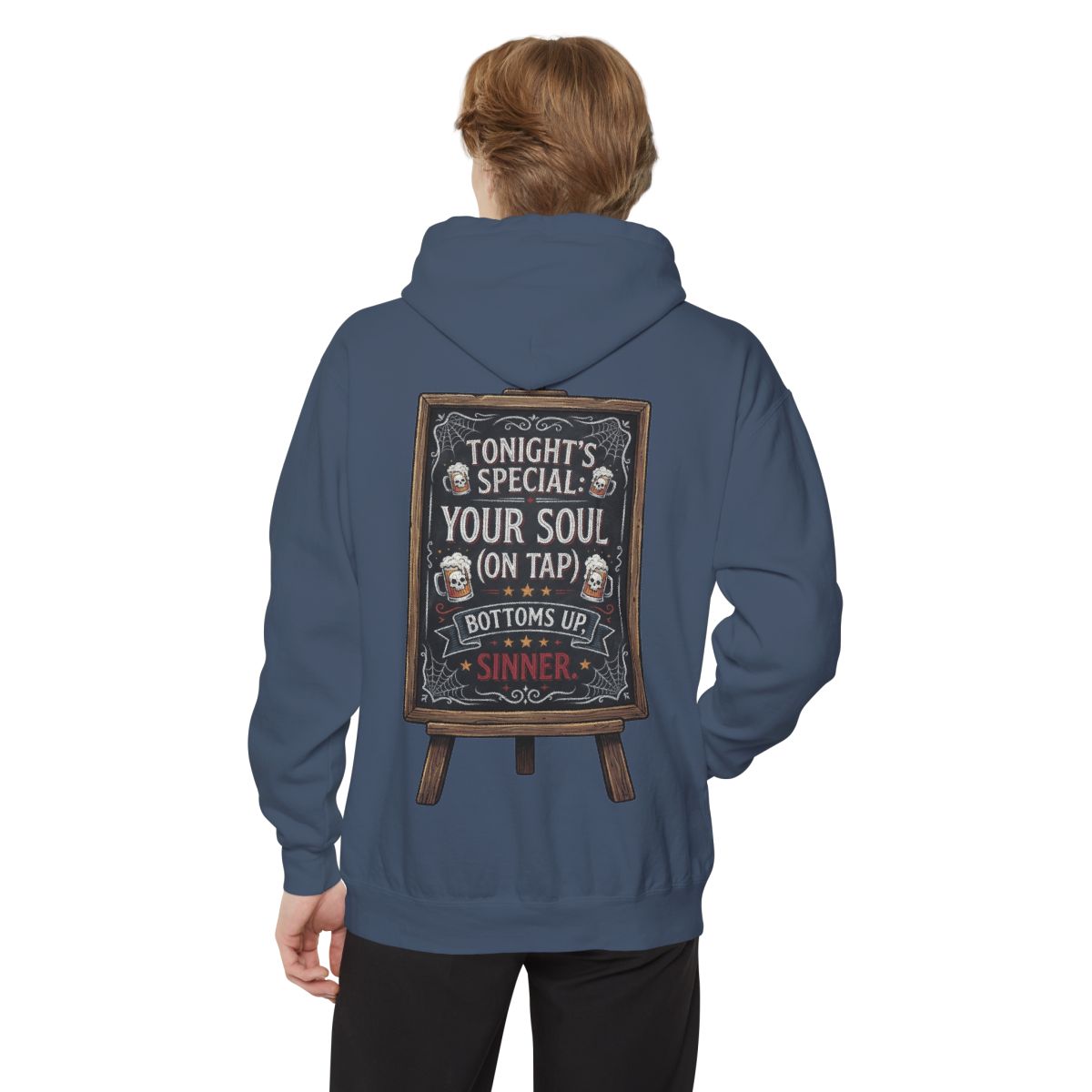 Color: Denim | Soul On Tap Garment-Dyed Hoodie
