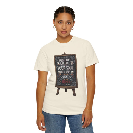 Color: Ivory | Soul On Tap Unisex Garment-Dyed Tee