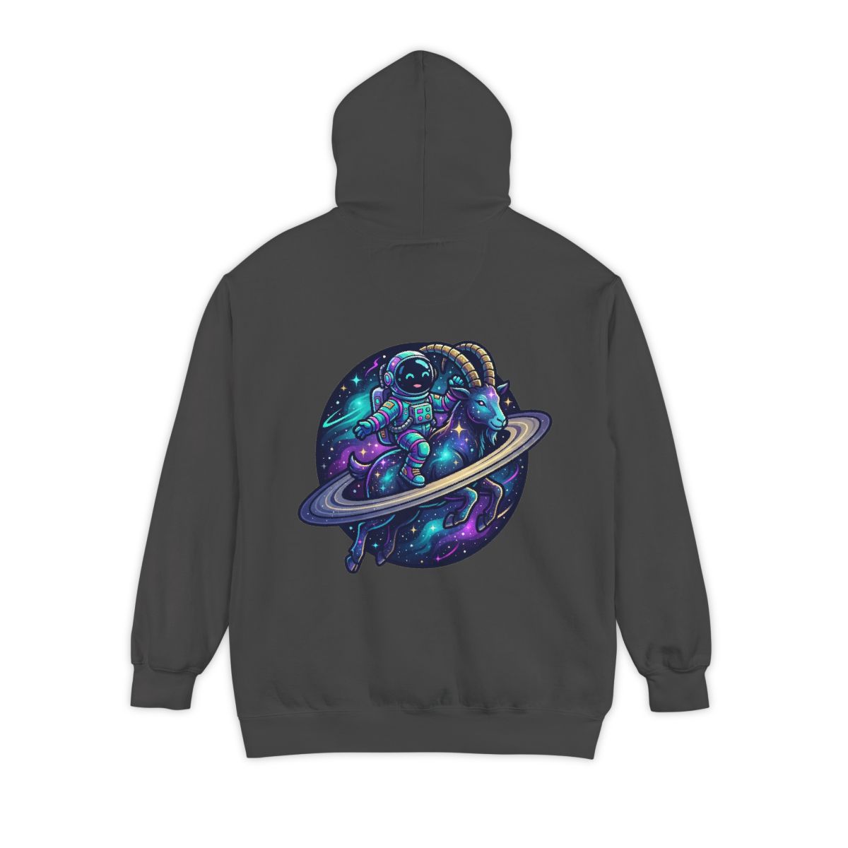 Color: Pepper | Space Explorer Capricorn Garment-Dyed Hoodie
