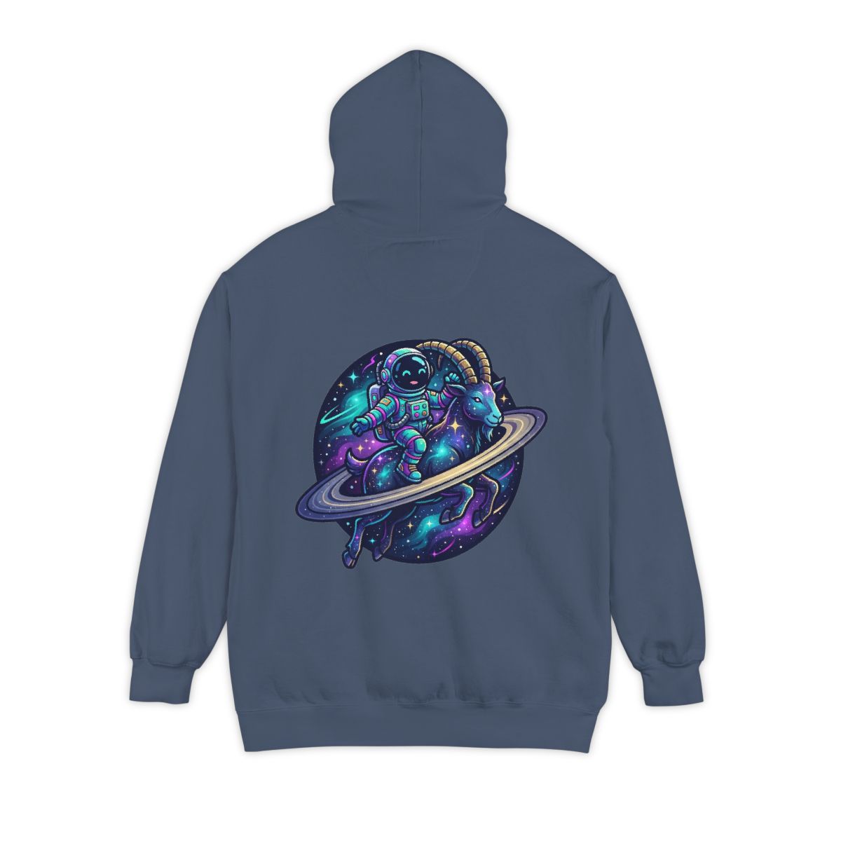 Color: Denim | Space Explorer Capricorn Garment-Dyed Hoodie