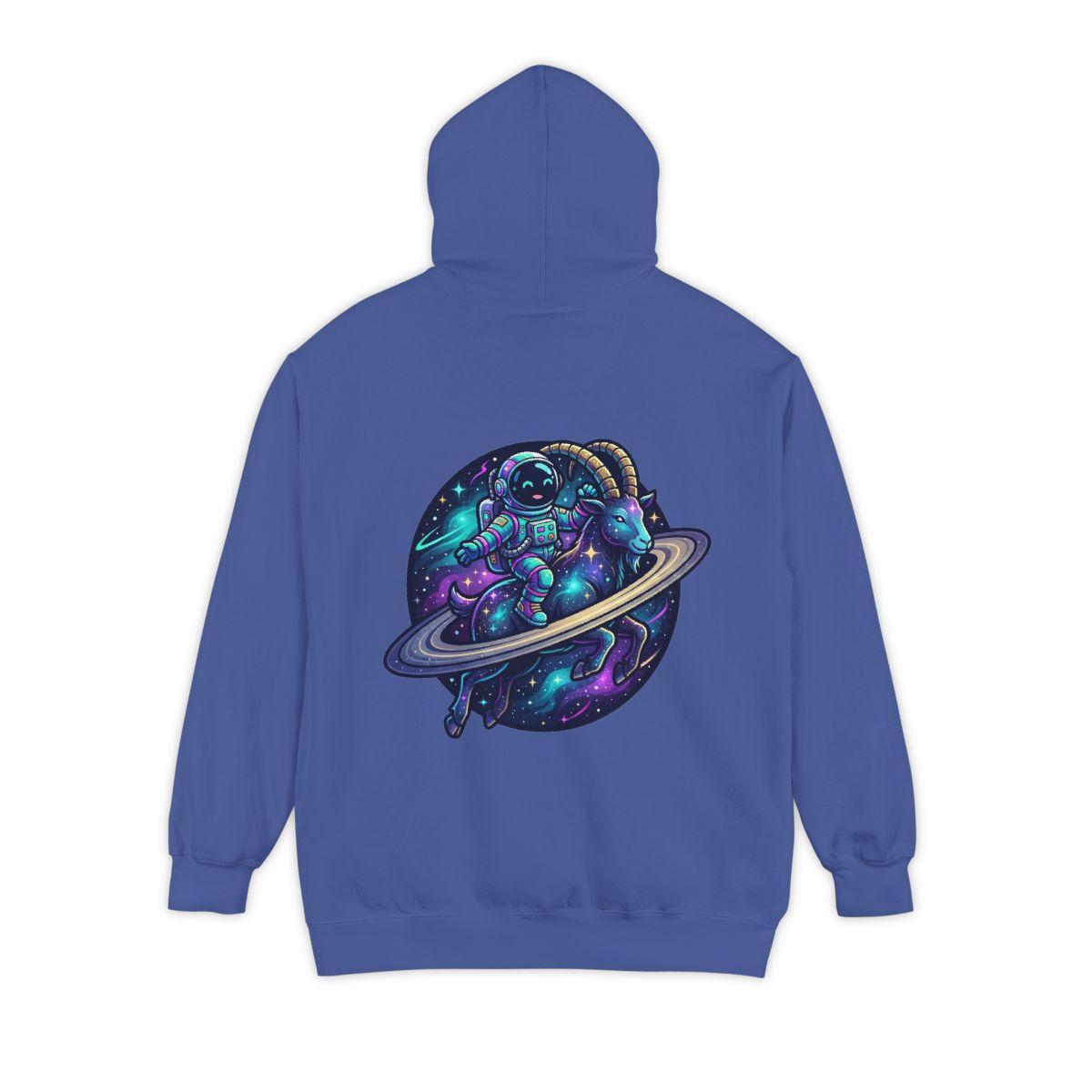 Color: Flo Blue | Space Explorer Capricorn Garment-Dyed Hoodie