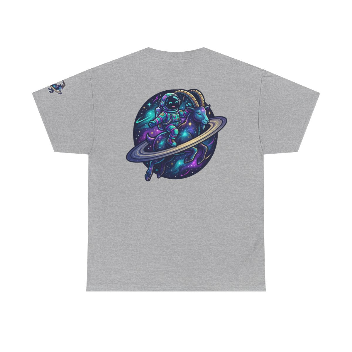 Color: Sport Grey | Space Explorer Capricorn Premium Graphic Tee