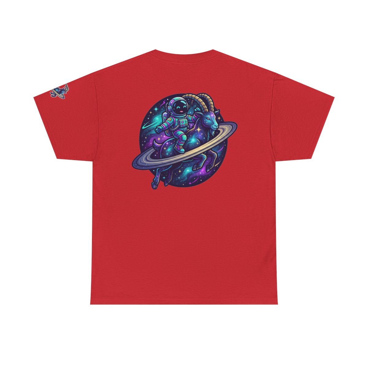 Color: Red | Space Explorer Capricorn Premium Graphic Tee