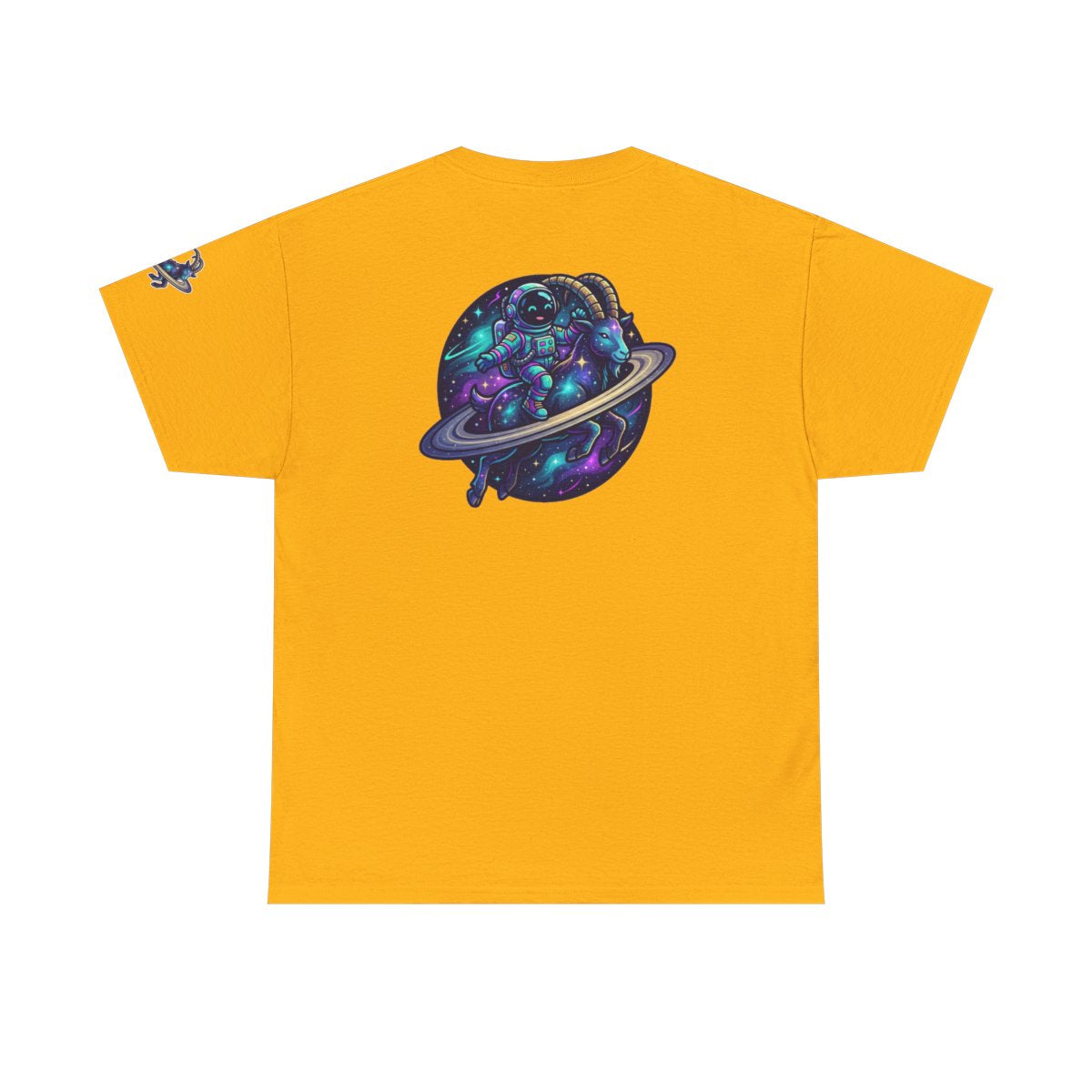 Color: Gold | Space Explorer Capricorn Premium Graphic Tee