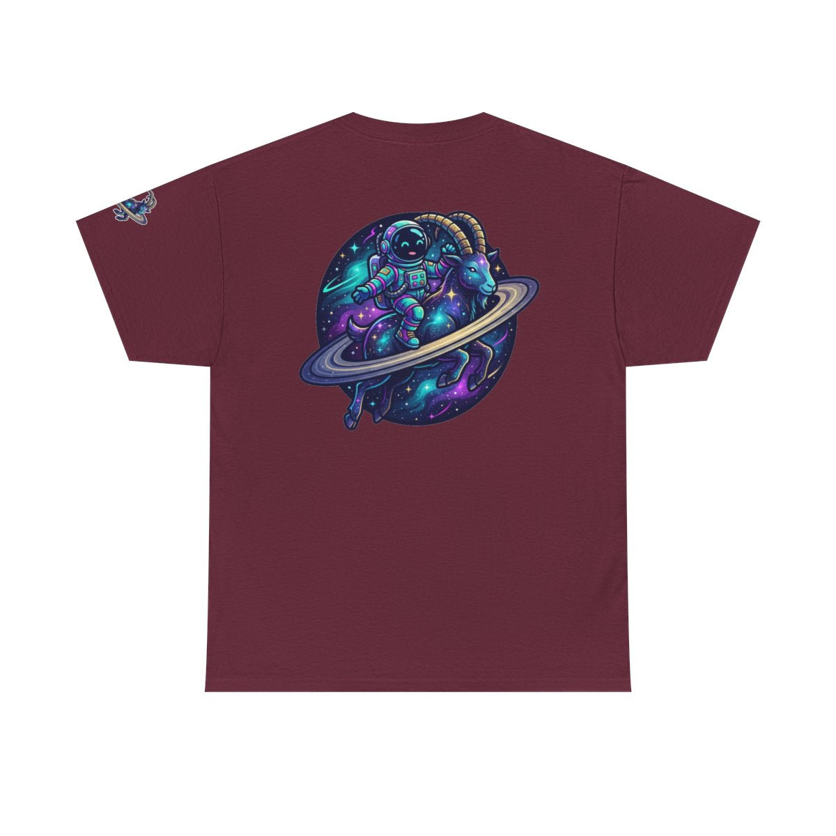Color: Maroon | Space Explorer Capricorn Premium Graphic Tee