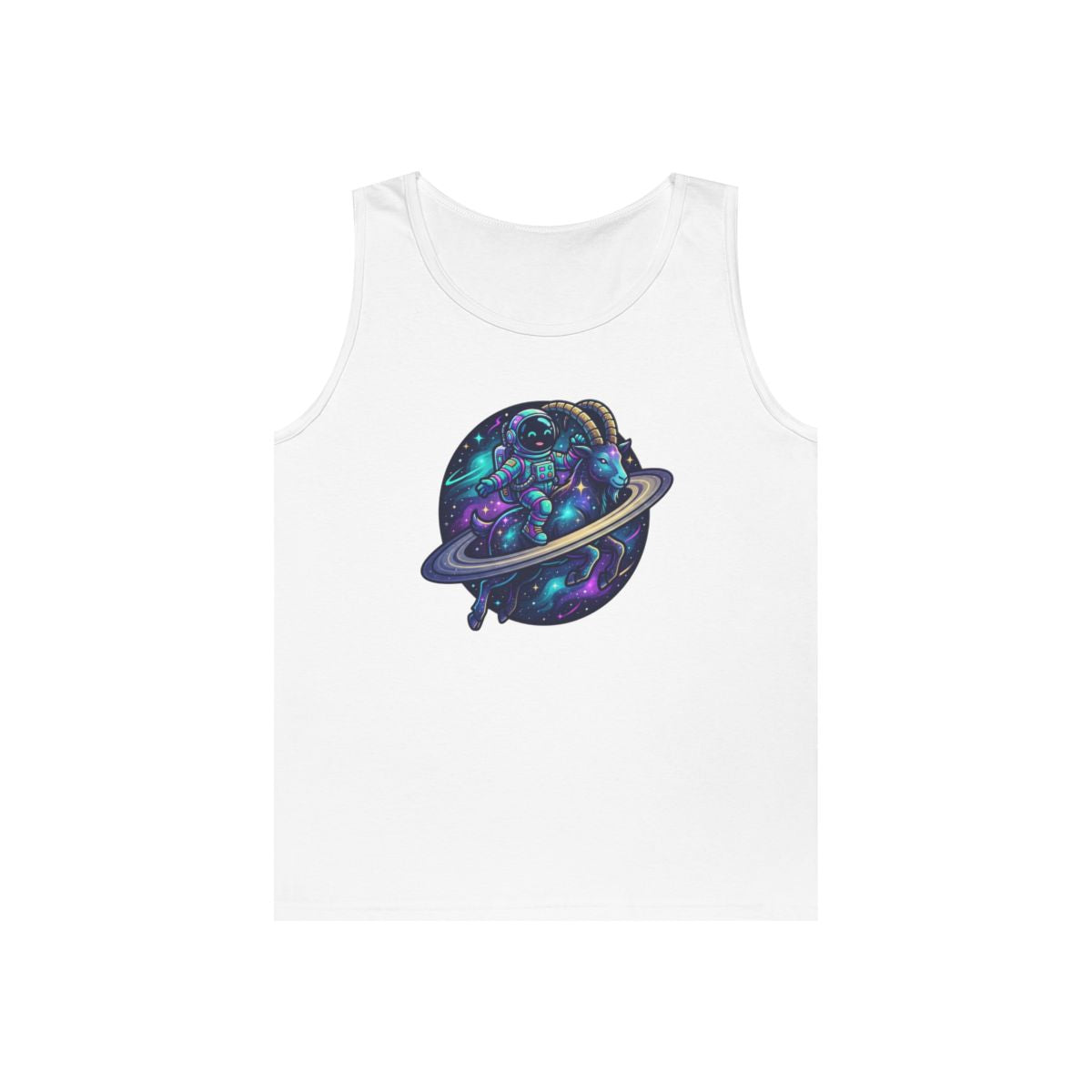 Color: White | Space Explorer Capricorn Tank Top