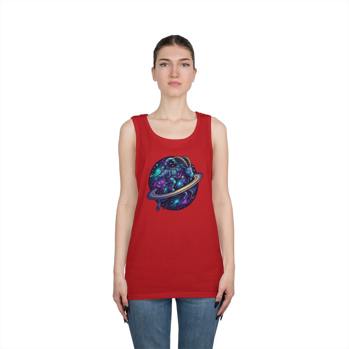 Color: Red | Space Explorer Capricorn Tank Top