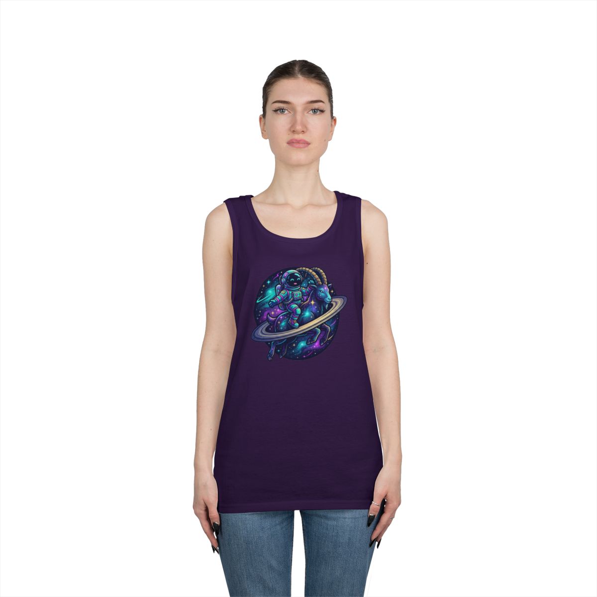 Color: Purple | Space Explorer Capricorn Tank Top