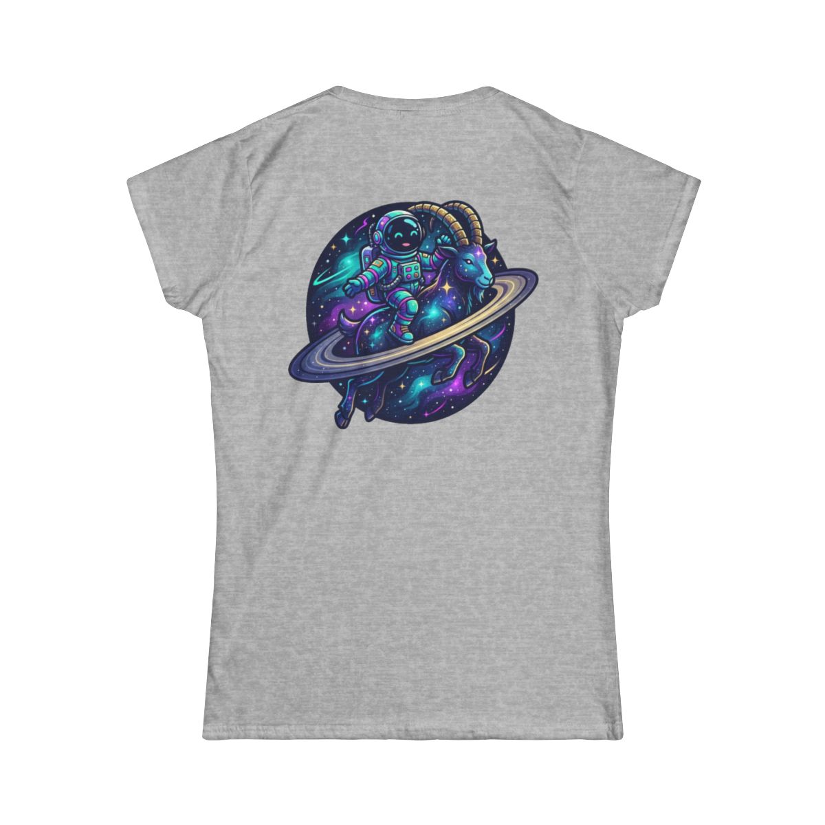 Color: Sport Grey | Space Explorer Capricorn Women's Tee