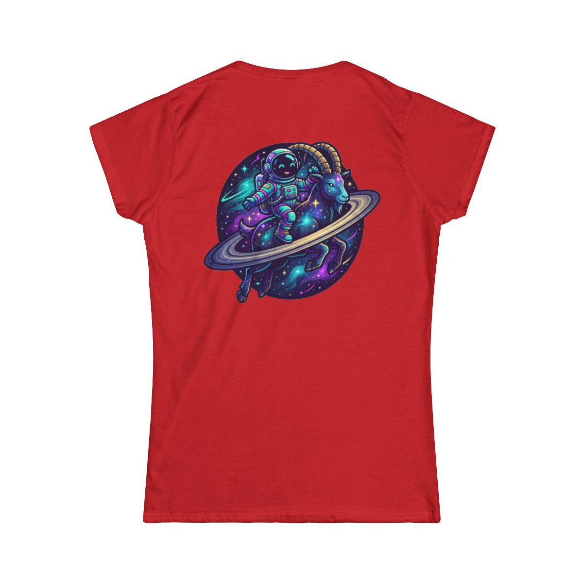 Color: Red | Space Explorer Capricorn Women's Tee