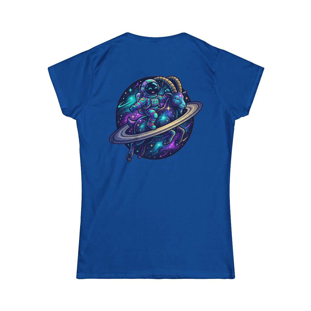 Color: Royal | Space Explorer Capricorn Women's Tee