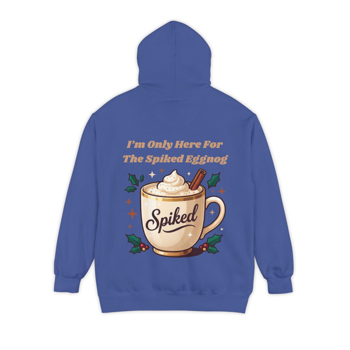 Color: Flo Blue | Spiked Eggnog Garment-Dyed Hoodie