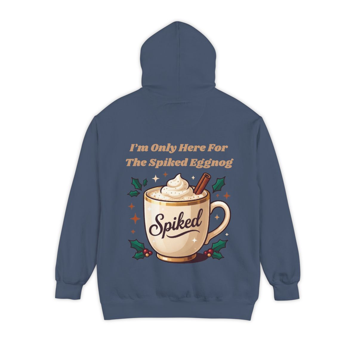 Color: Denim | Spiked Eggnog Garment-Dyed Hoodie