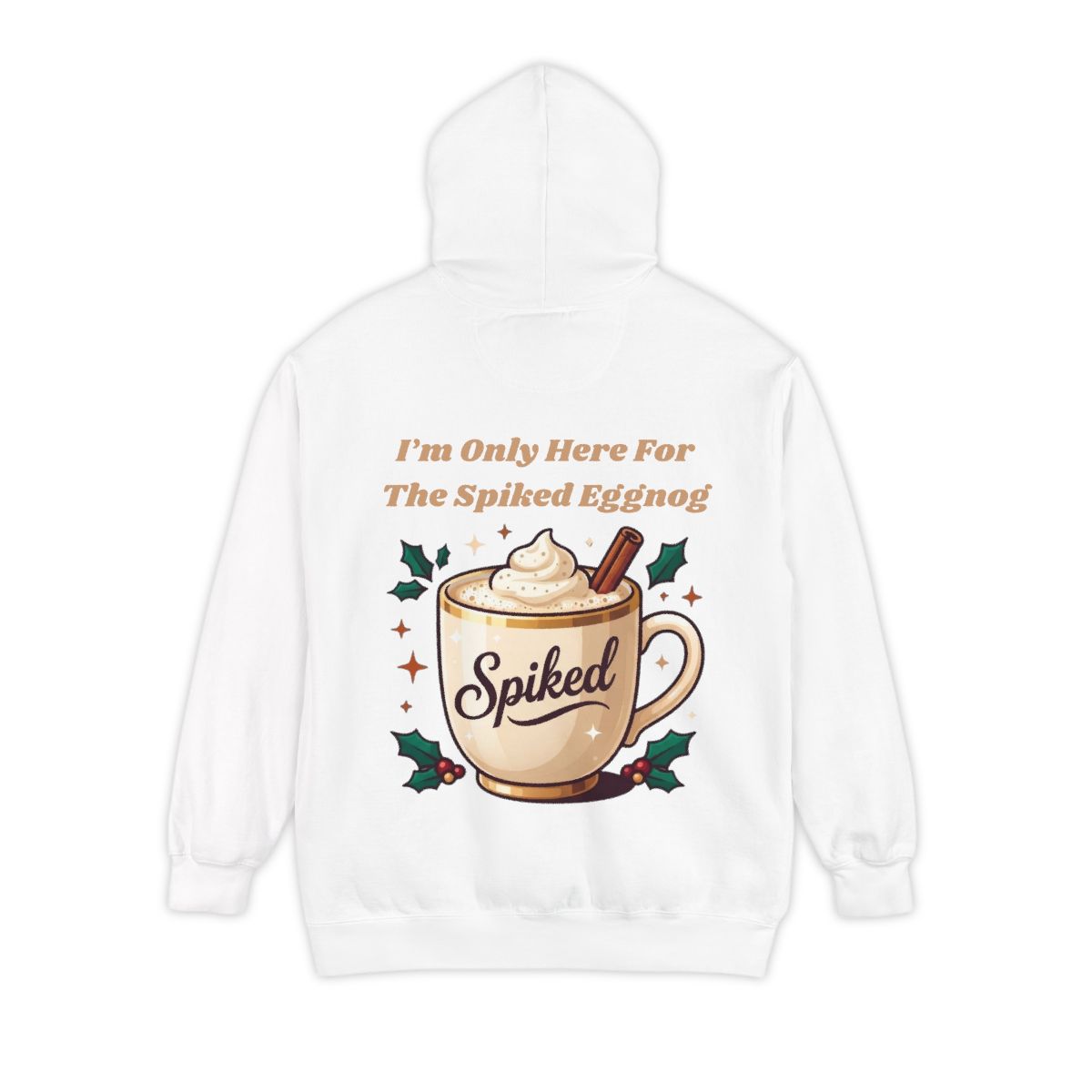 Color: White | Spiked Eggnog Garment-Dyed Hoodie