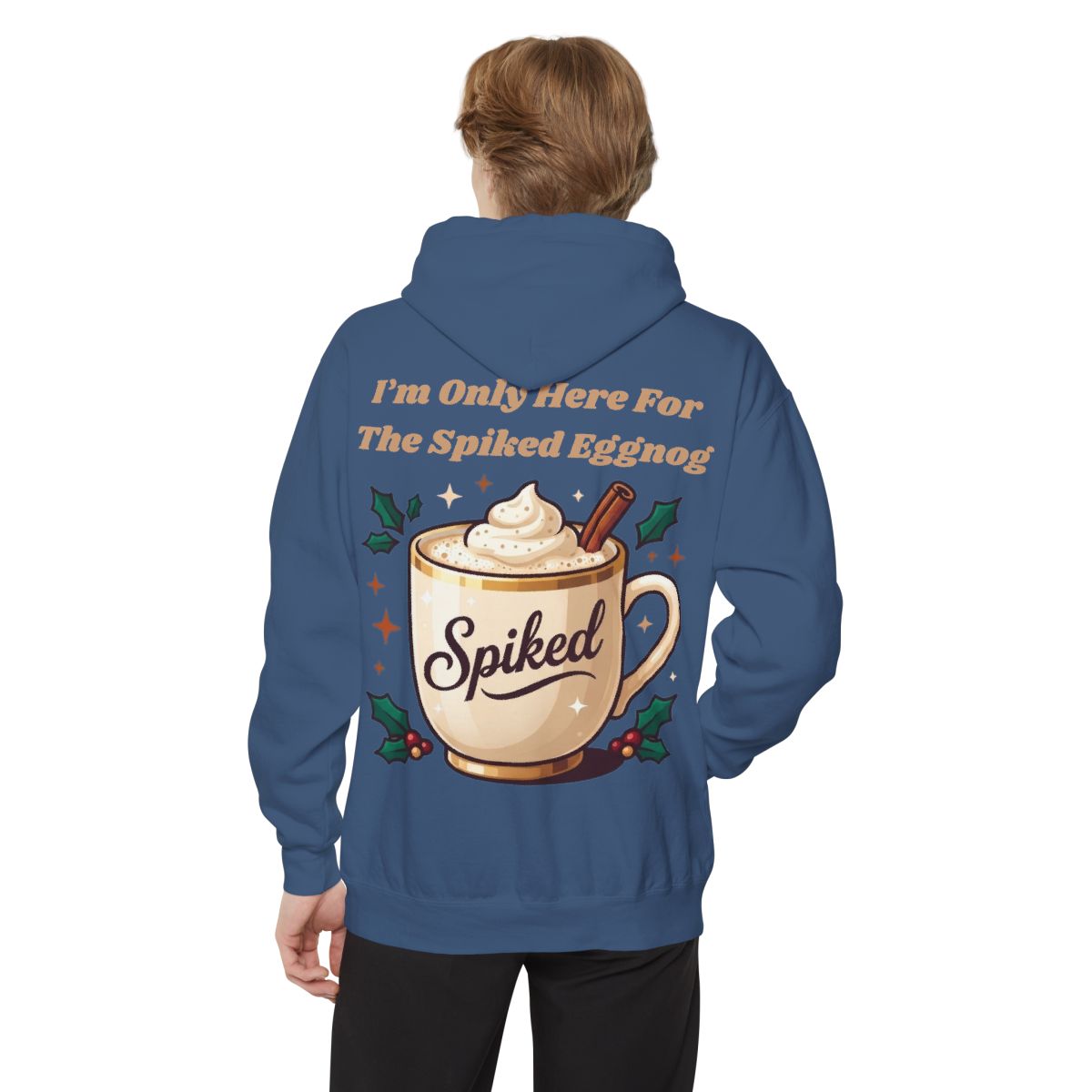 Color: True Navy | Spiked Eggnog Garment-Dyed Hoodie