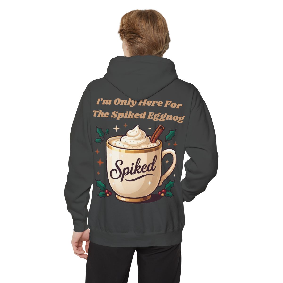 Color: Pepper | Spiked Eggnog Garment-Dyed Hoodie