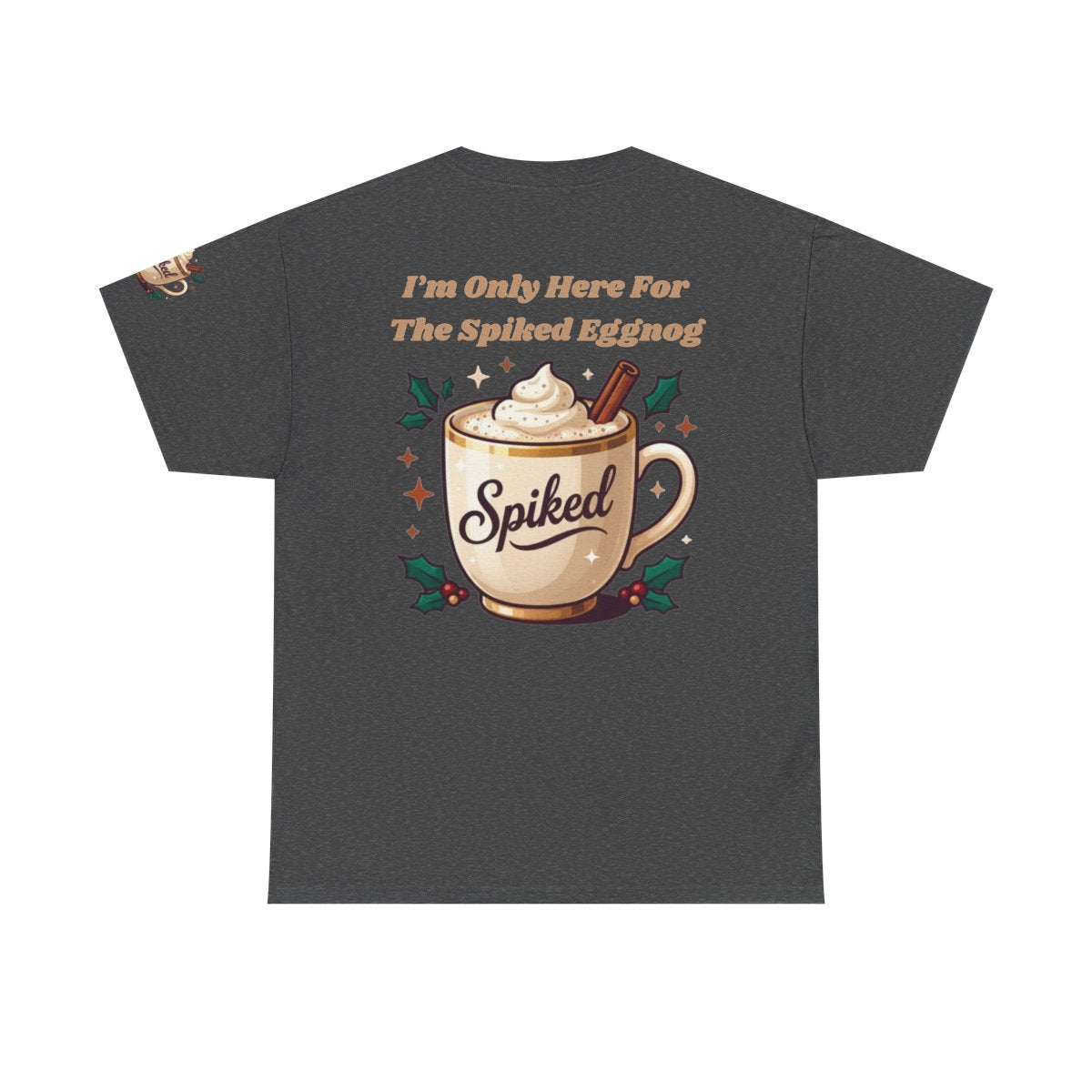 Color: Dark Heather | Spiked Eggnog Premium Graphic Tee