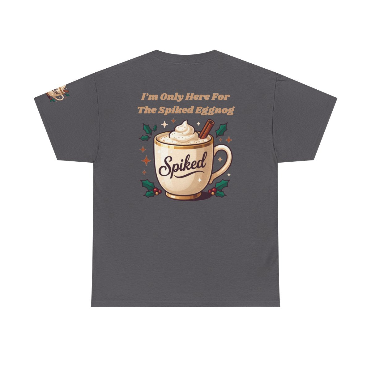 Color: Charcoal | Spiked Eggnog Premium Graphic Tee
