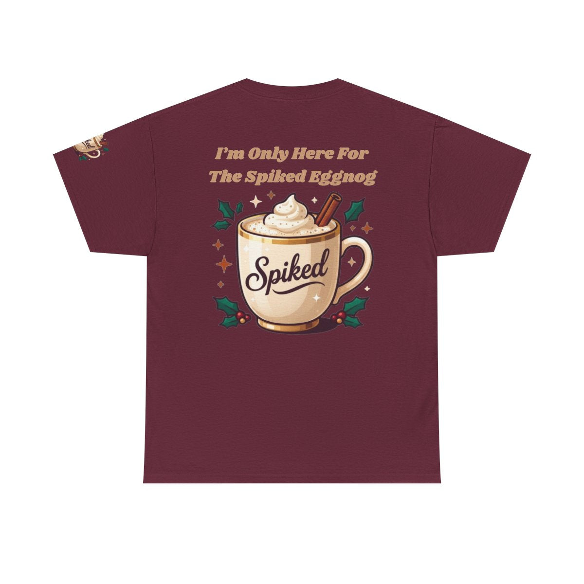 Color: Maroon | Spiked Eggnog Premium Graphic Tee