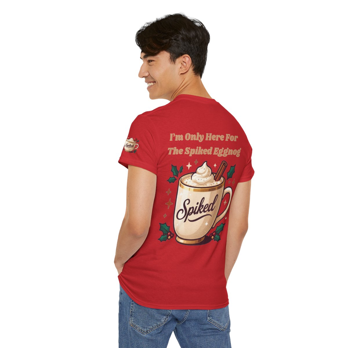 Color: Red | Spiked Eggnog Premium Graphic Tee