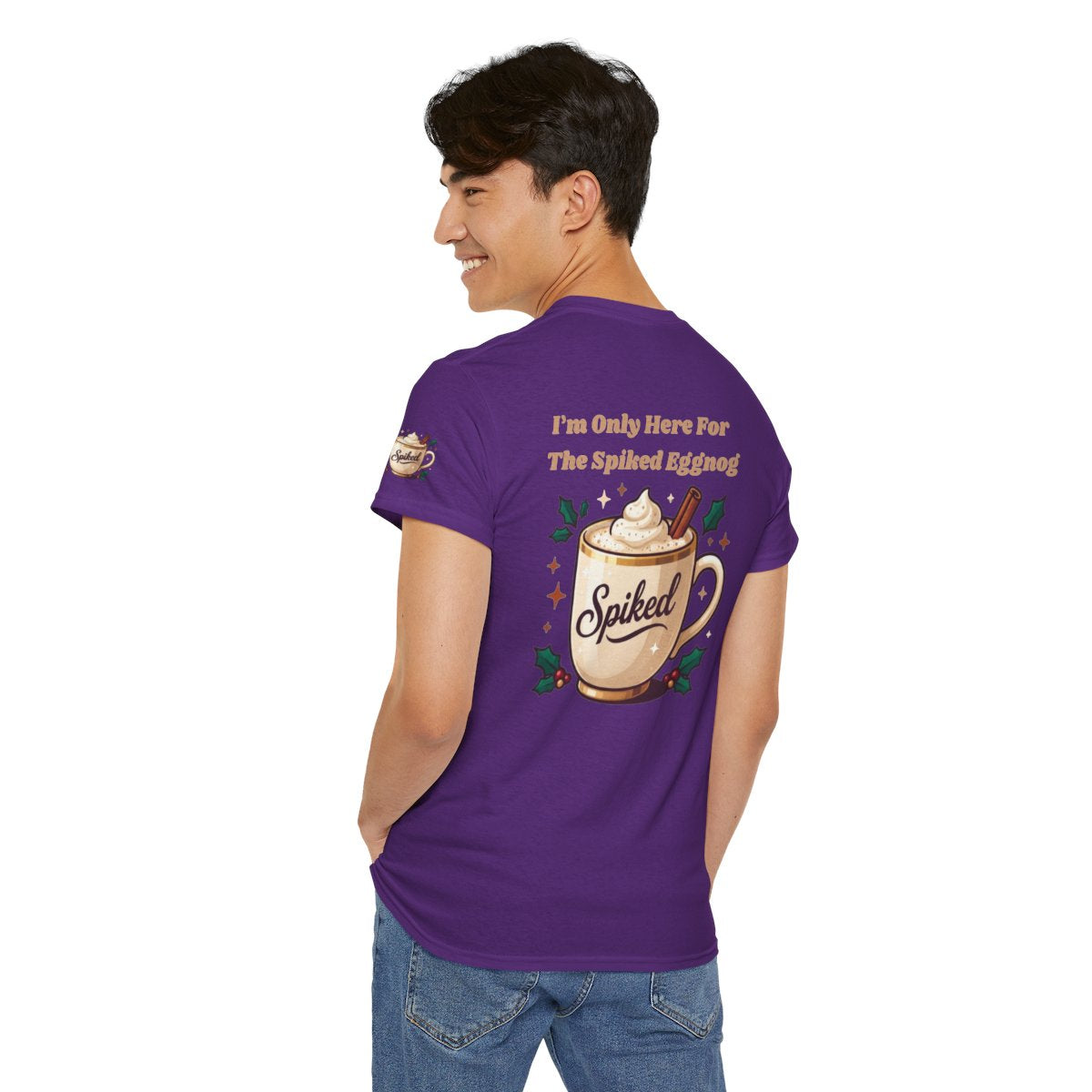Color: Purple | Spiked Eggnog Premium Graphic Tee
