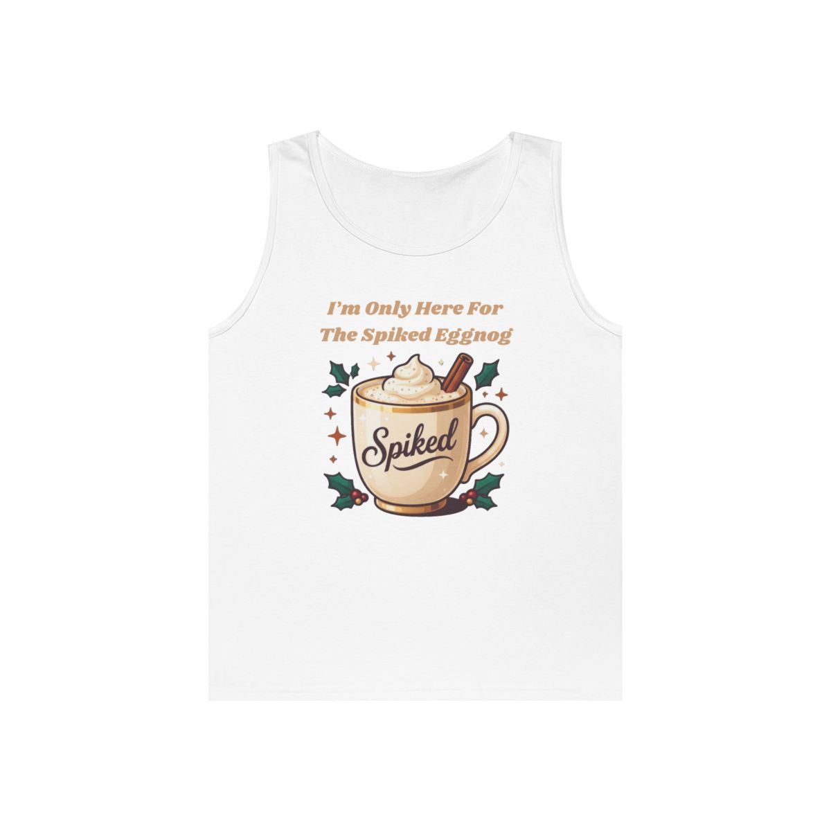 Color: White | Spiked Eggnog Tank Top