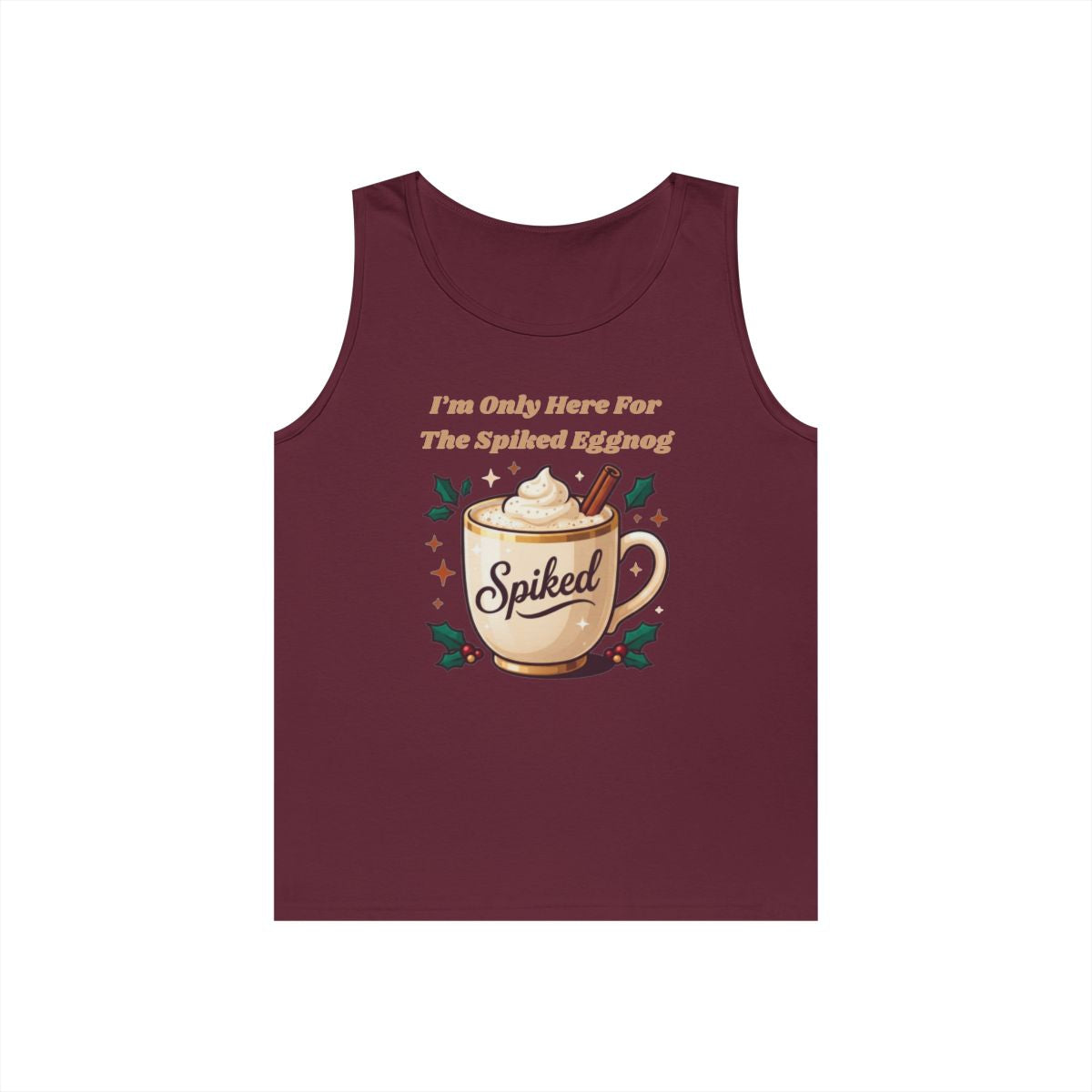 Color: Maroon | Spiked Eggnog Tank Top